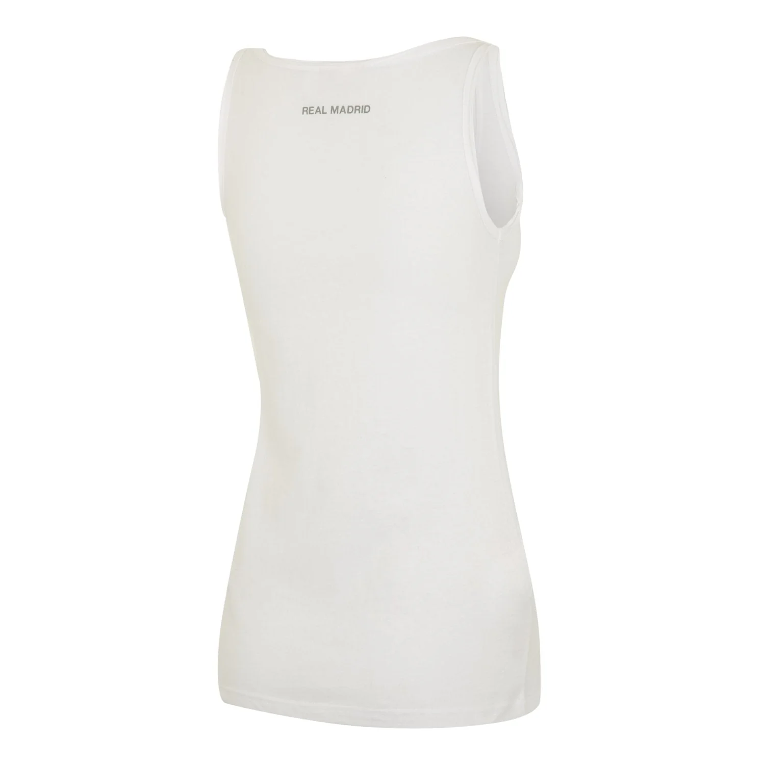 Real Madrid Womens Crest Tank White - Image 2