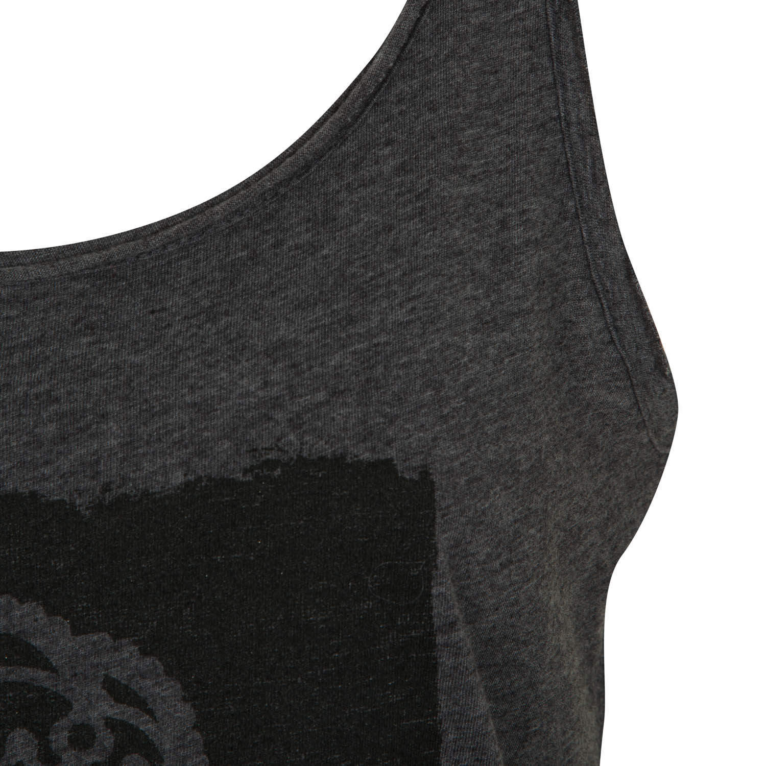 Real Madrid Womens Crest Tank Dark Grey - Image 3