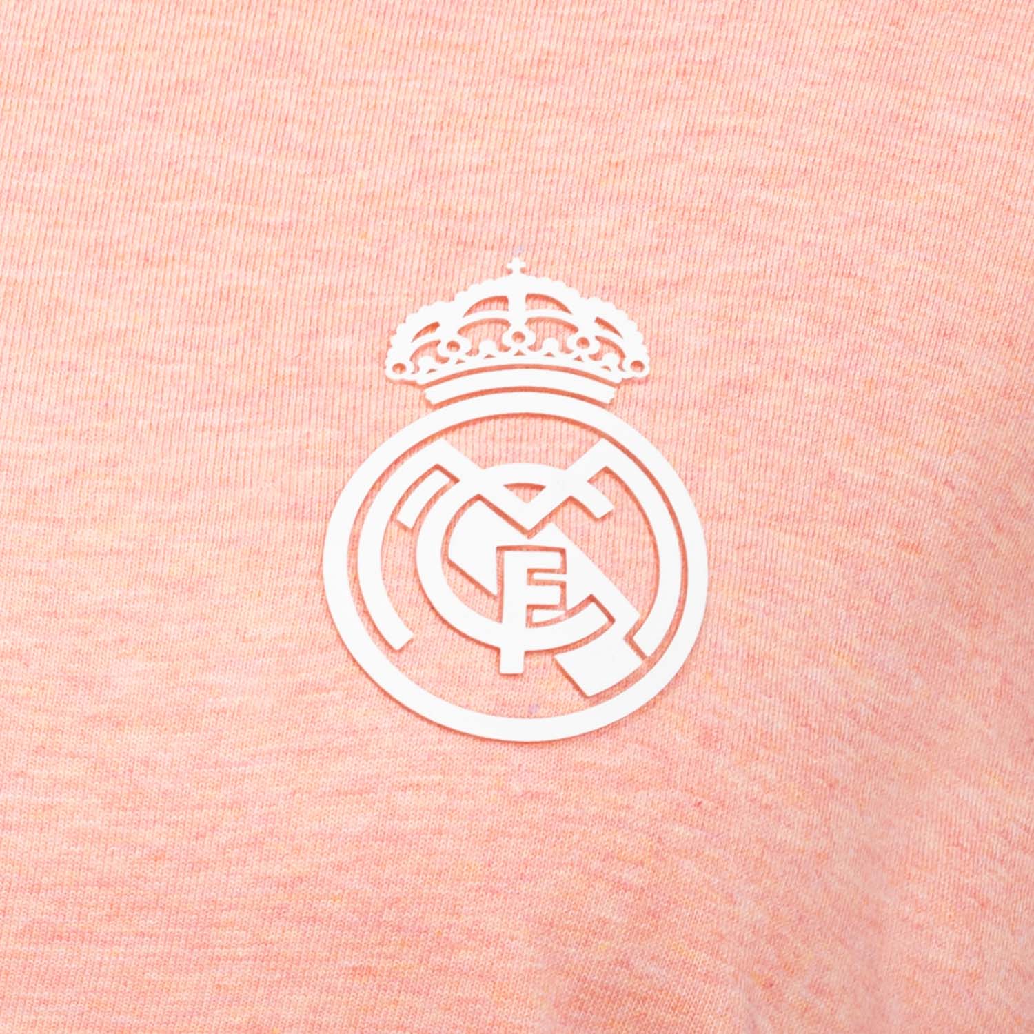 Womens ECO Essentials Real Madrid Monocolor Crest T-Shirt Pink - Image 3