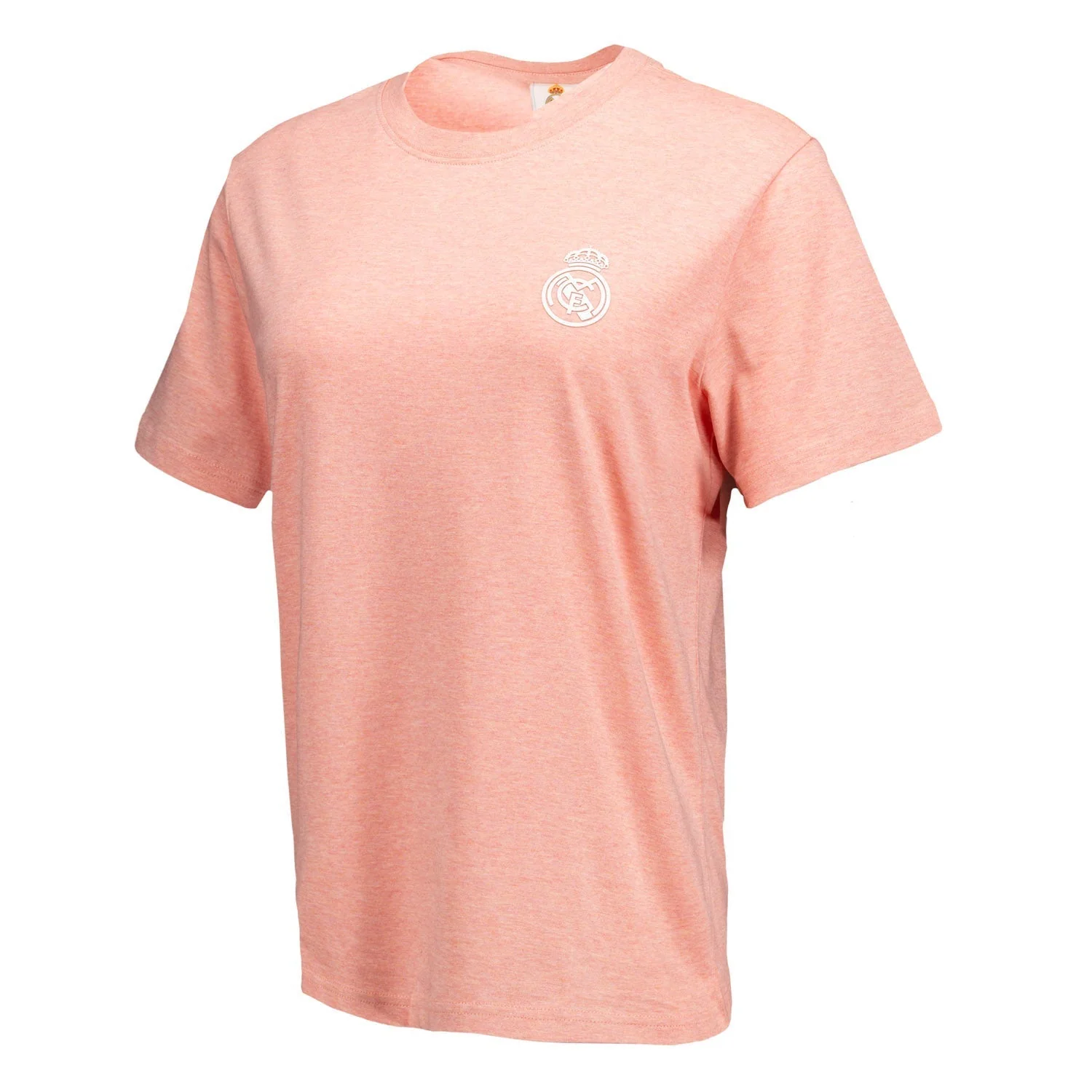 Womens ECO Essentials Real Madrid Monocolor Crest T-Shirt Pink - Image 4