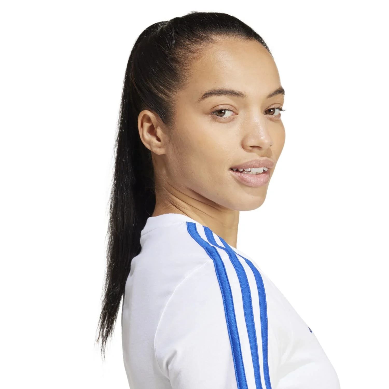 Womens adidas 3S T-Shirt 25/26 White - Image 5