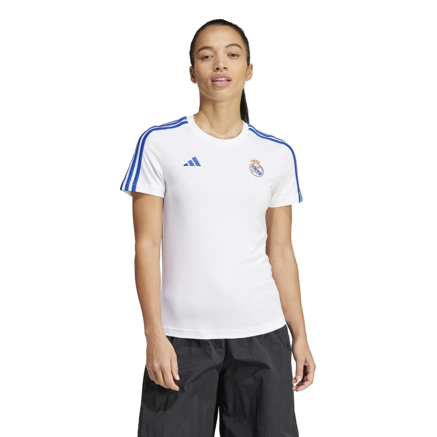 Womens adidas 3S T-Shirt 25/26 White - Image 6