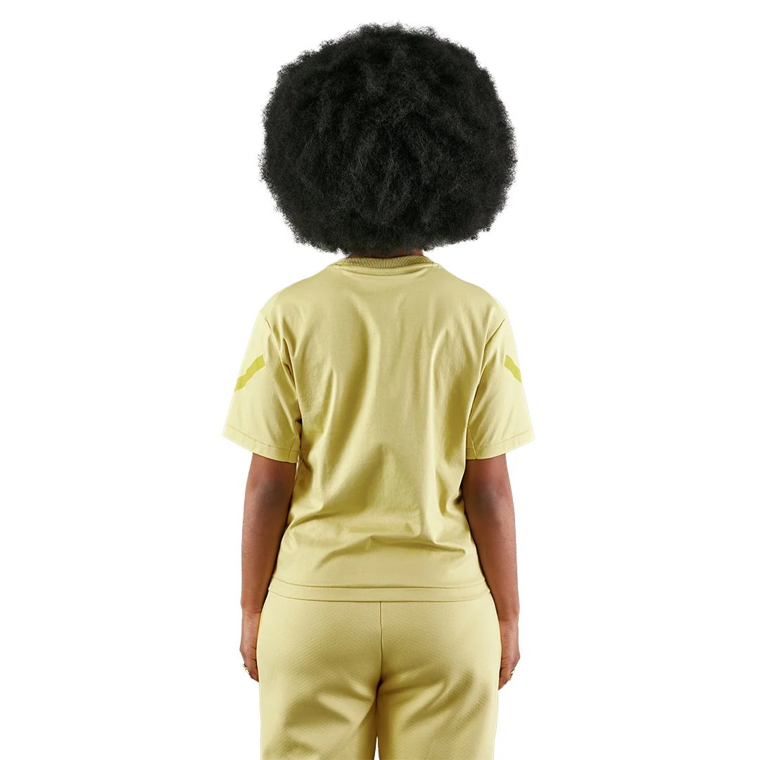 Womens adidas Real Urban T-Shirt Yellow - Image 3