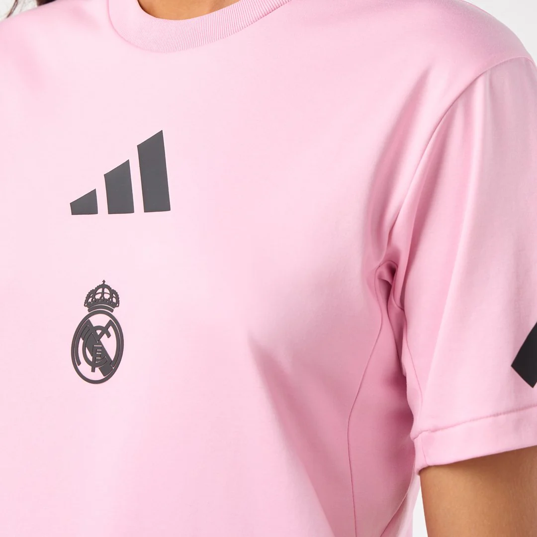 Womens adidas Real Urban T-Shirt Pink - Image 5