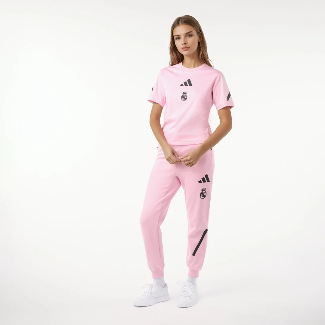 Womens adidas Real Urban T-Shirt Pink - Image 6