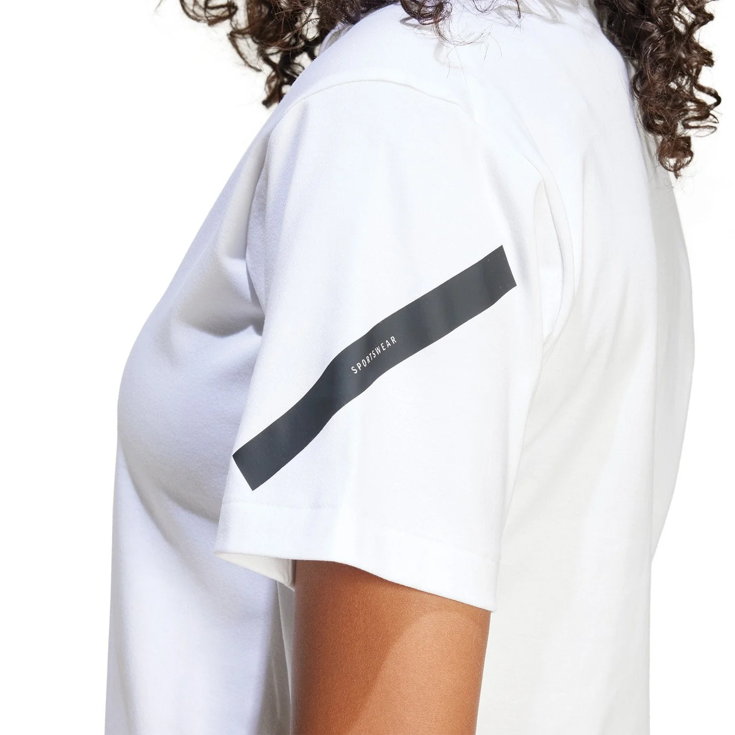Womens adidas Real Urban T-Shirt White - Image 4