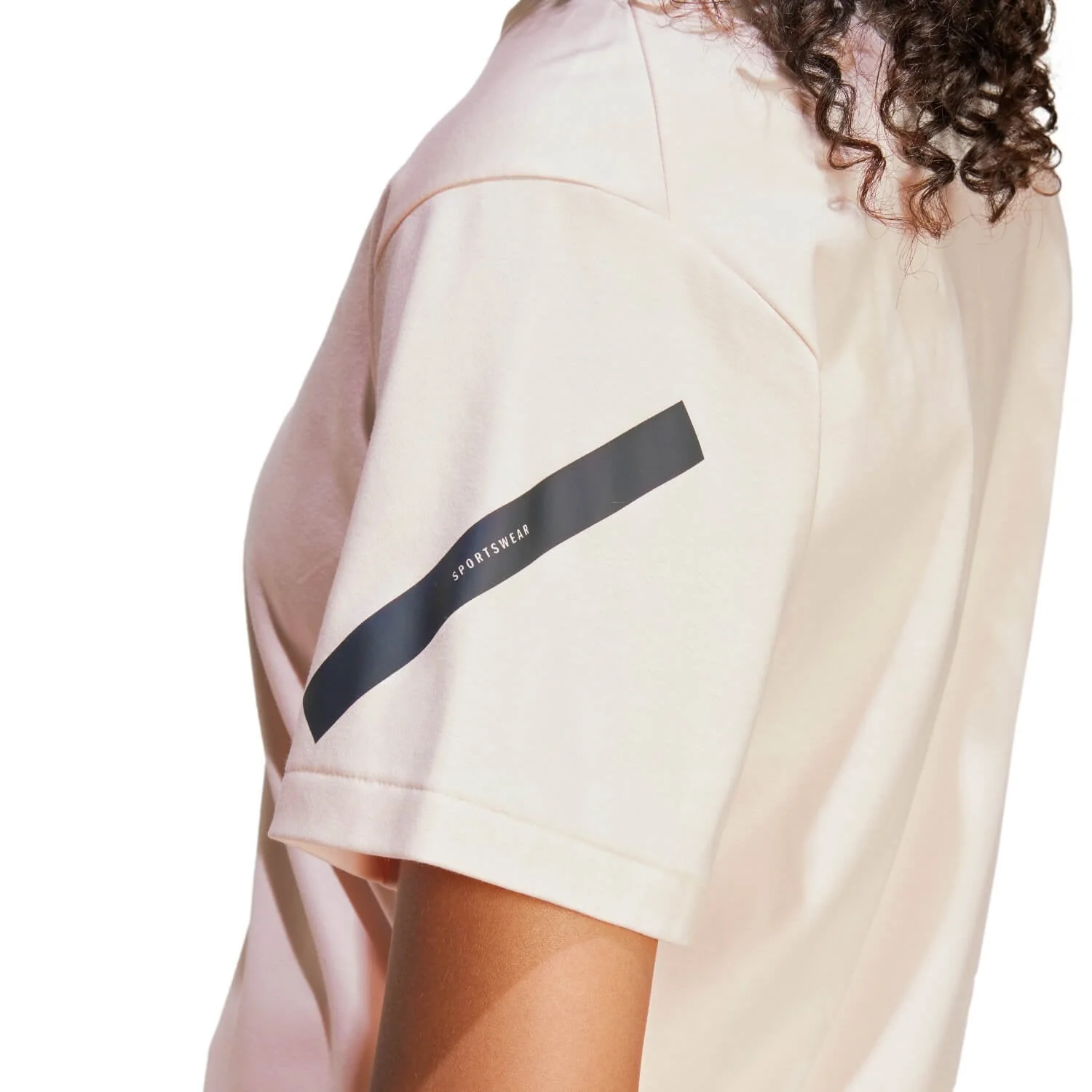 Womens adidas Real Urban T-Shirt Light Pink - Image 5