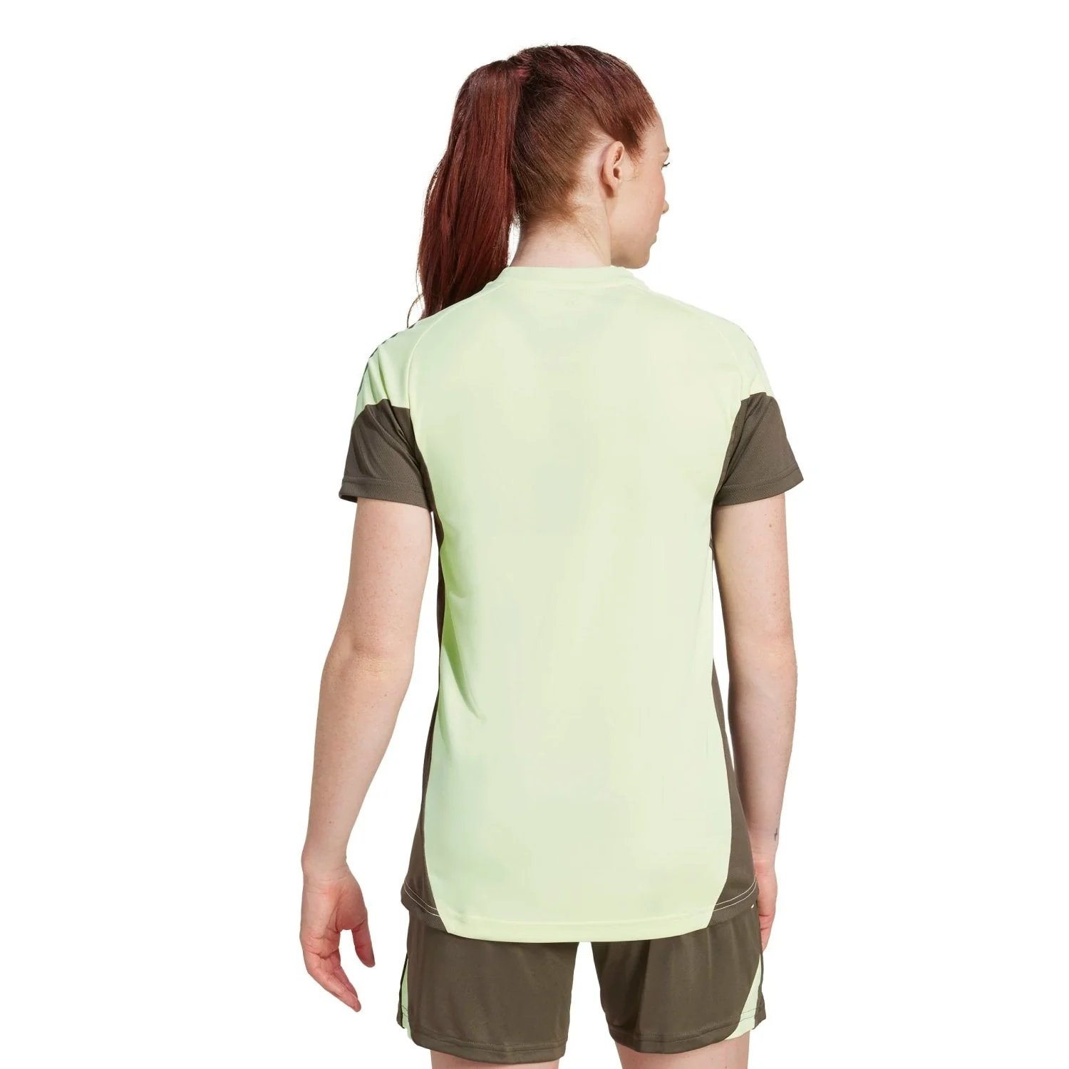 Womens adidas Training Shirt 25/26 Lime Green - Image 5