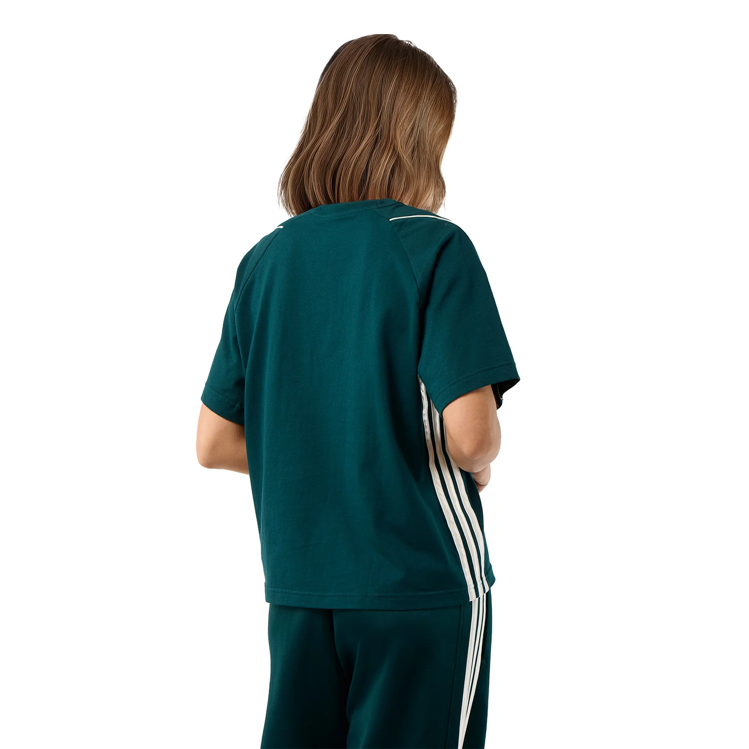 Womens adidas Stadium T-Shirt Green - Image 5