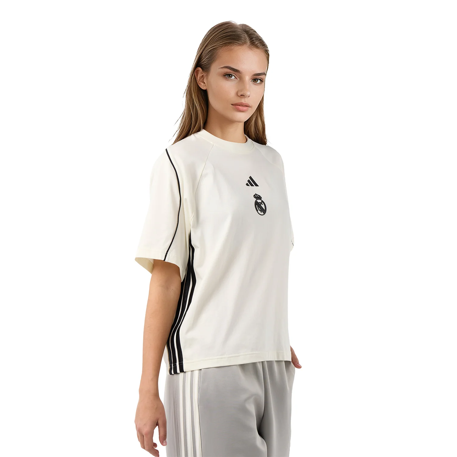 Womens adidas Stadium T-Shirt White - Image 4
