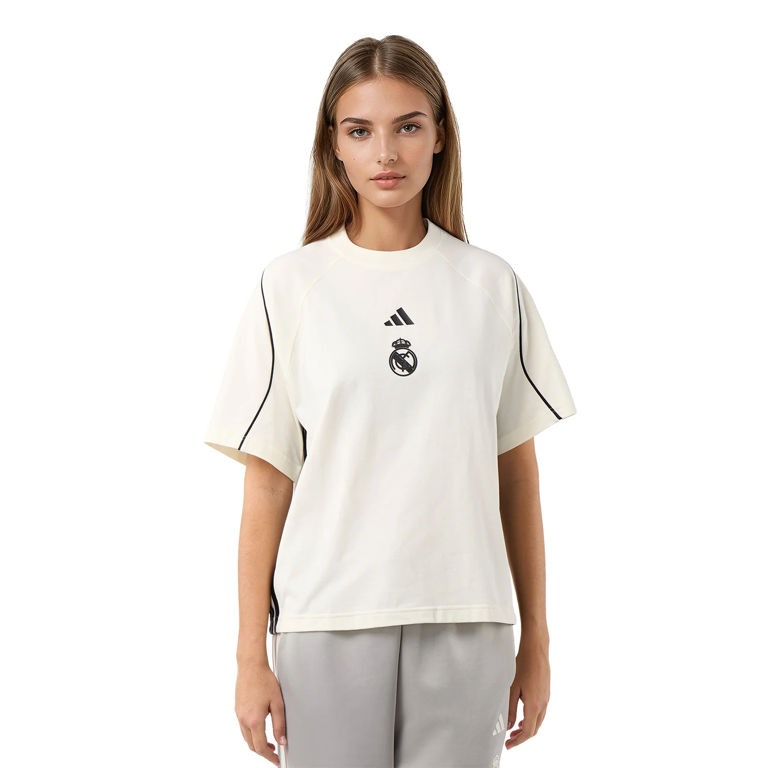 Womens adidas Stadium T-Shirt White - Image 6