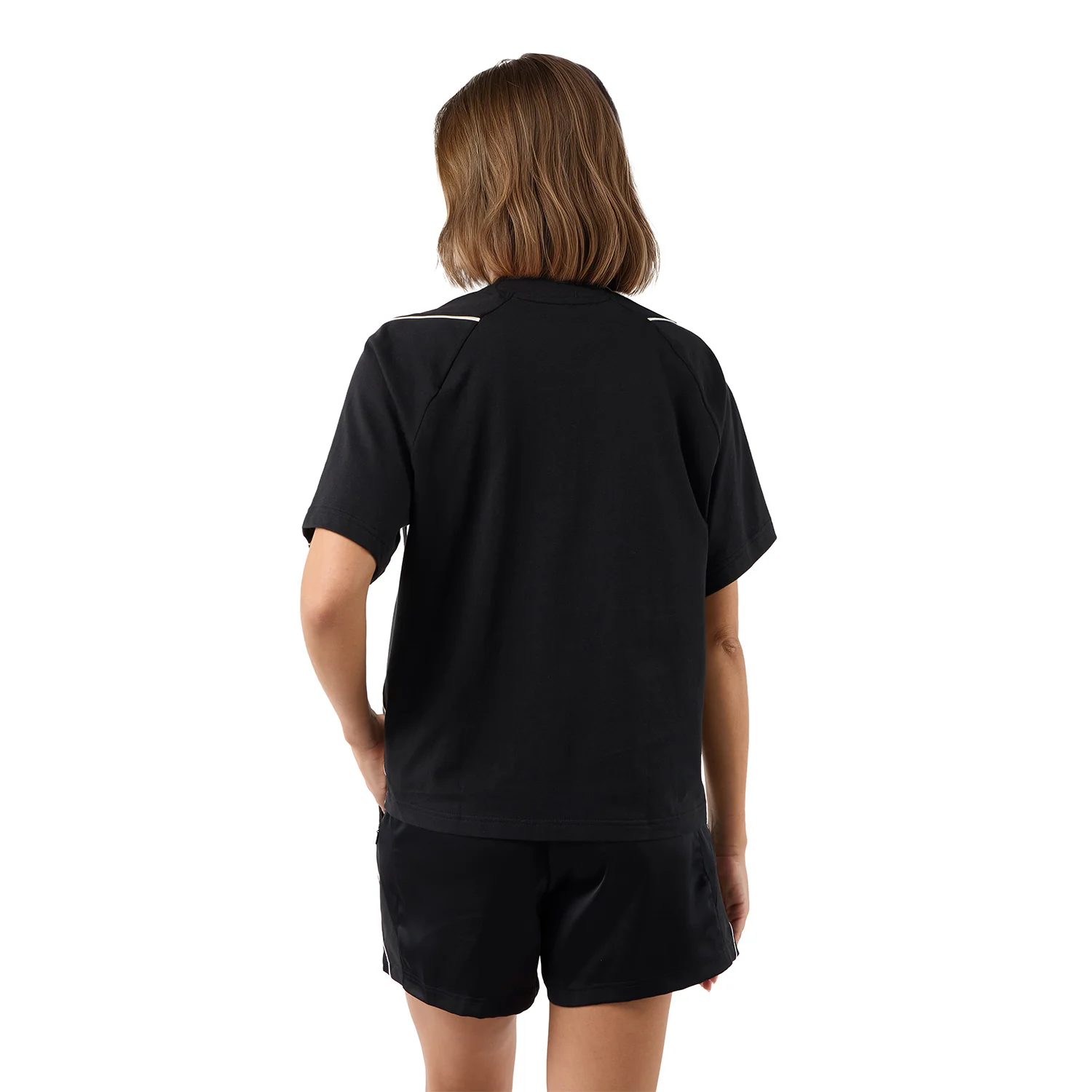 Womens adidas Stadium T-Shirt Black - Image 6