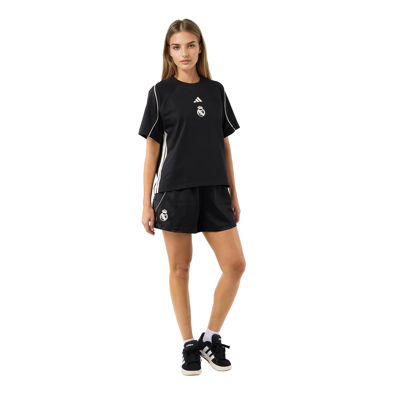 Womens adidas Stadium T-Shirt Black - Image 7