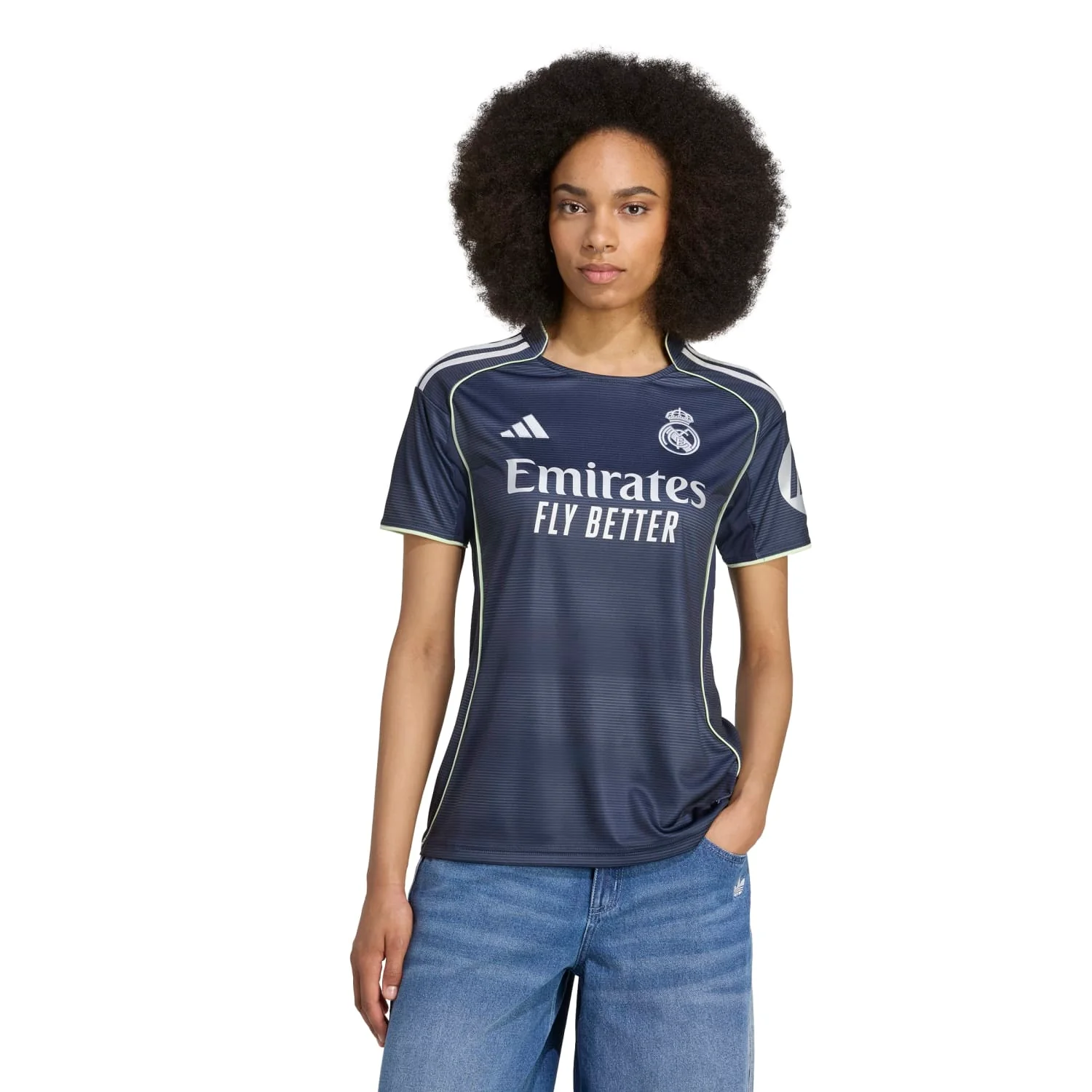 Womens Away Jersey 25/26 Navy - Image 7