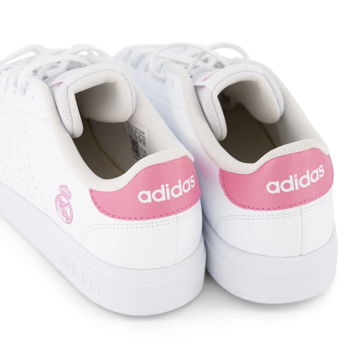 adidas Kids Advantage 2.0 Shoes White/Pink - Image 3