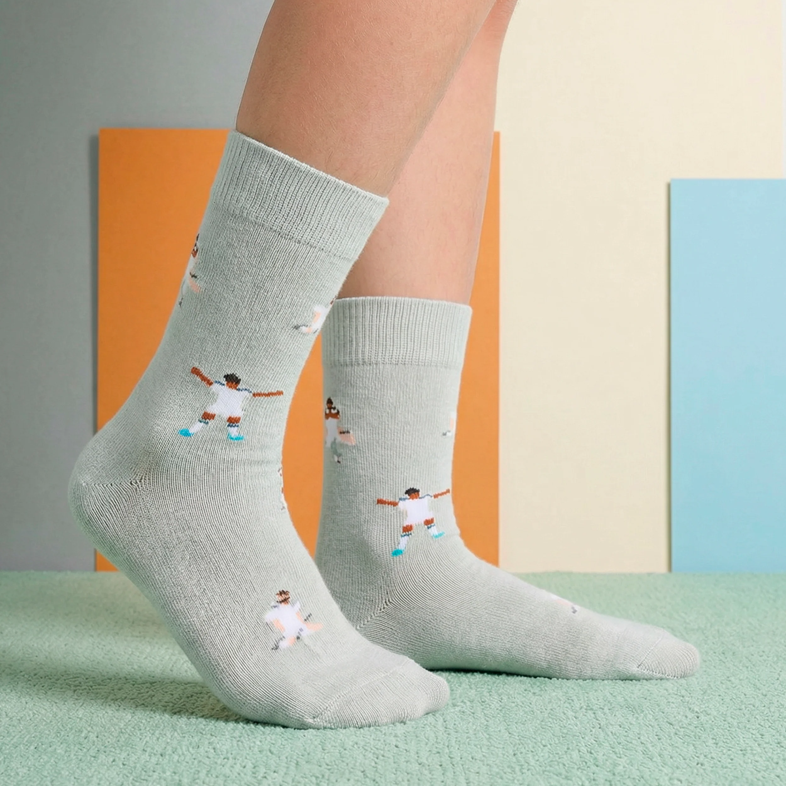 Long Player Grey Socks - Image 3