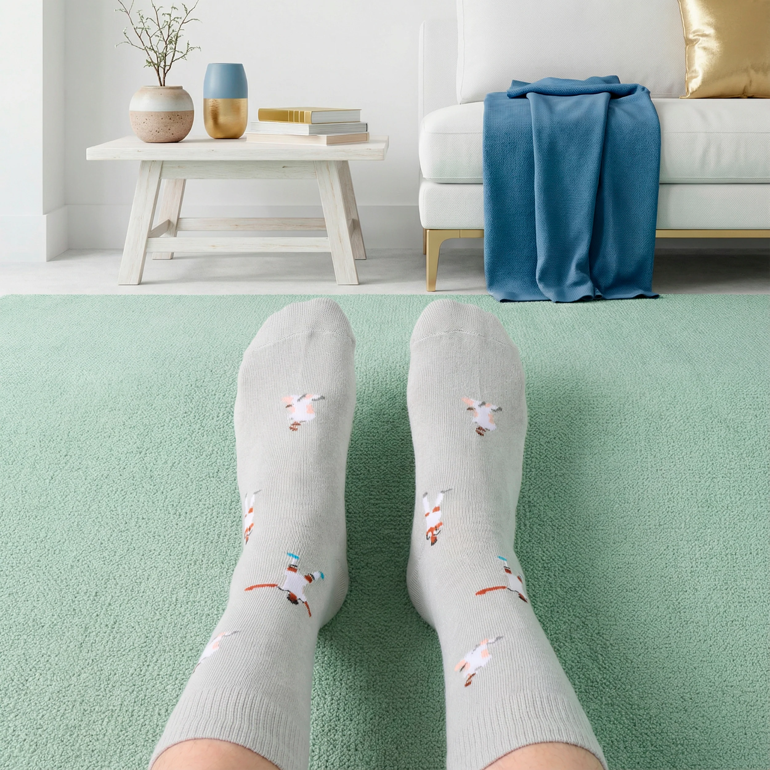 Long Player Grey Socks - Image 6