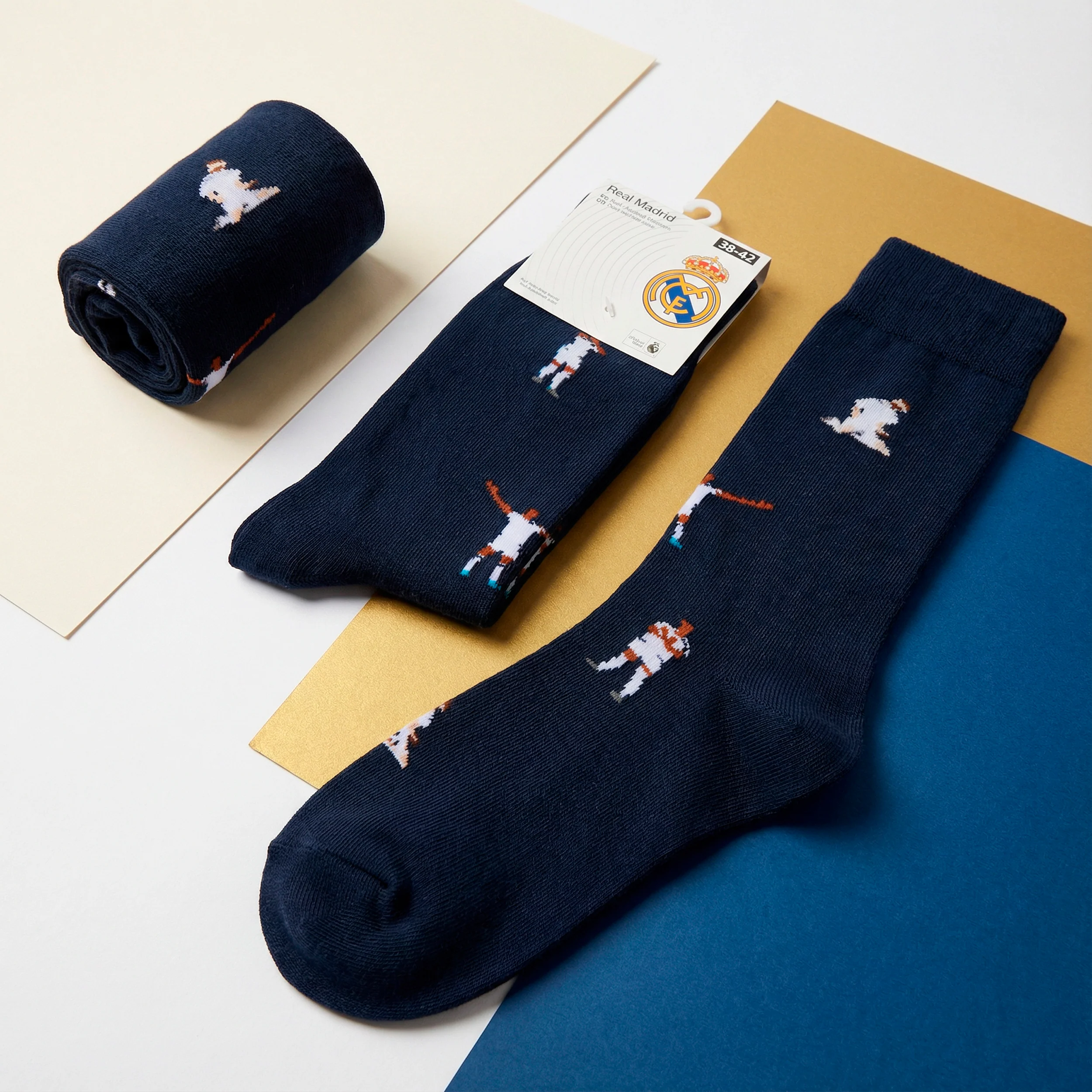 Long Player Navy Socks - Image 3