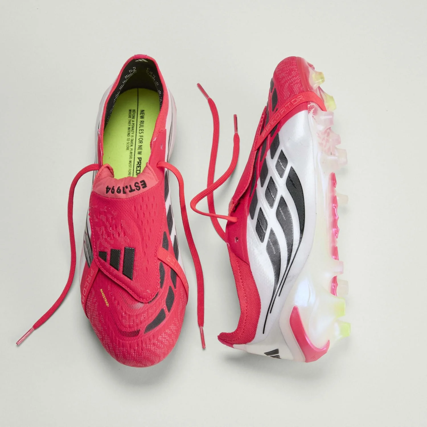 Mens adidas Predator Elite Tongue Football Boots Red - Image 2