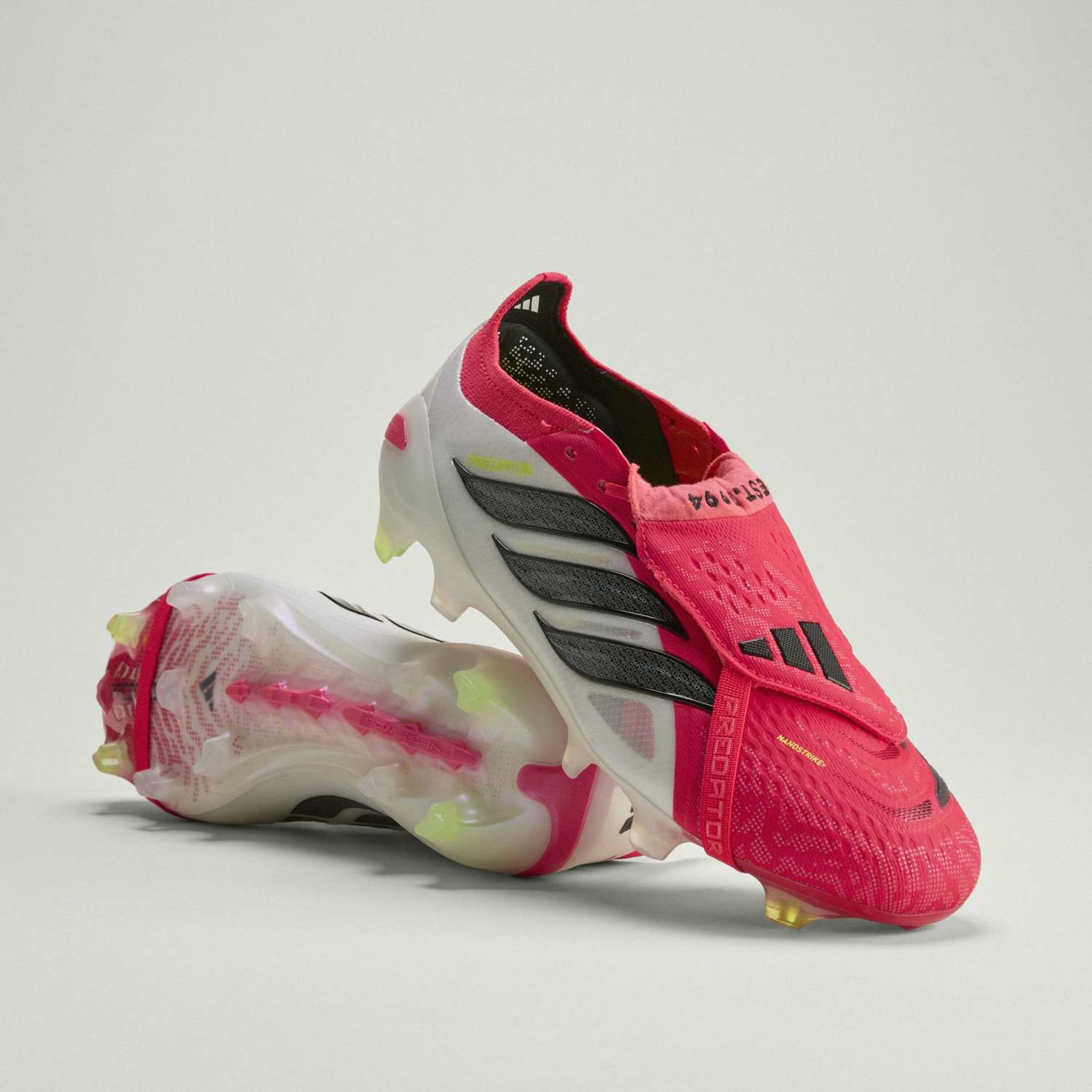 Mens adidas Predator Elite Tongue Football Boots Red - Image 3