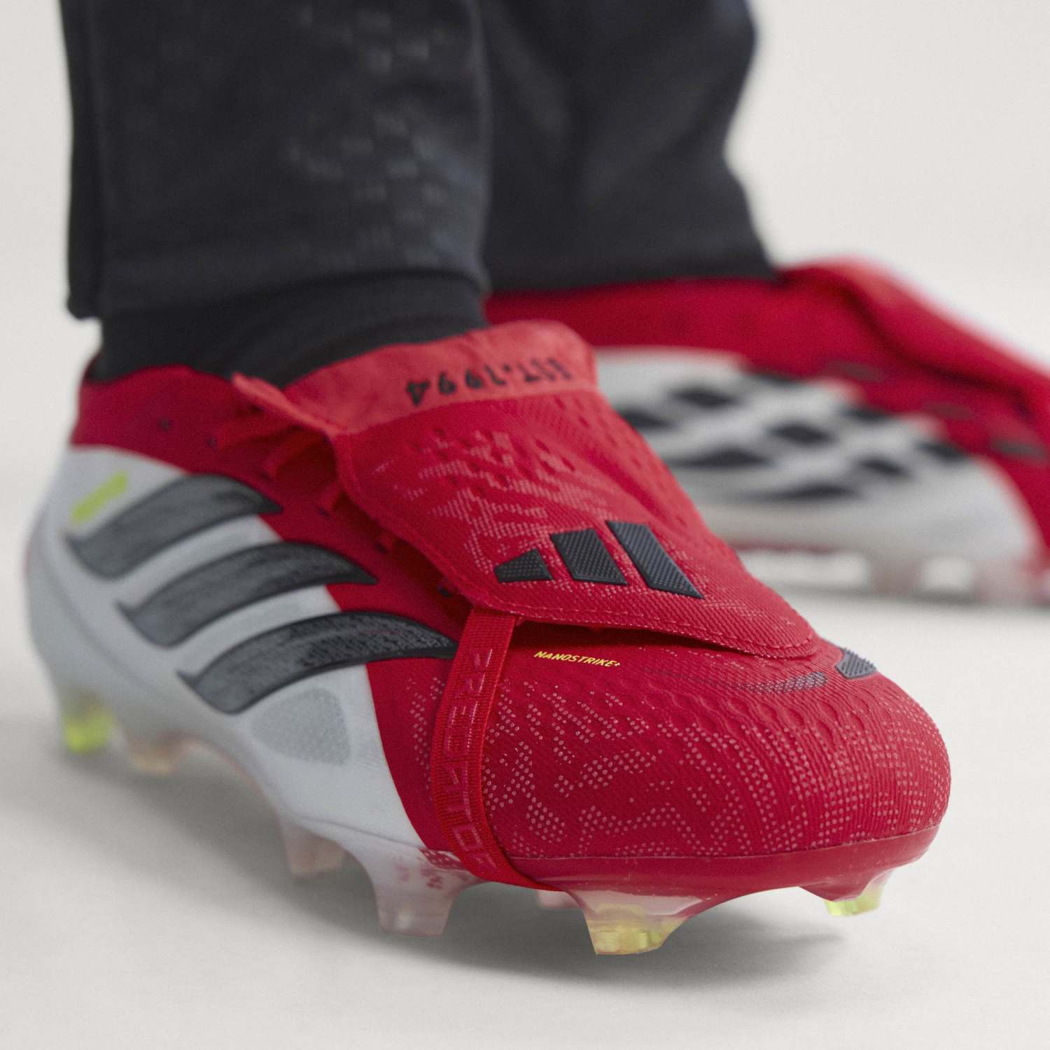 Mens adidas Predator Elite Tongue Football Boots Red - Image 6