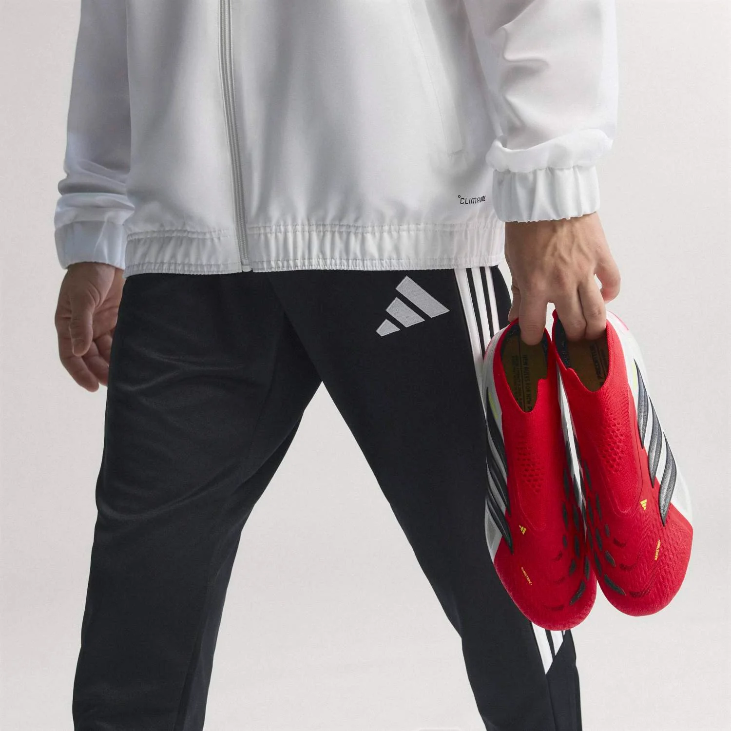 Mens adidas Predator Elite Laceless Football Boots Red - Image 8
