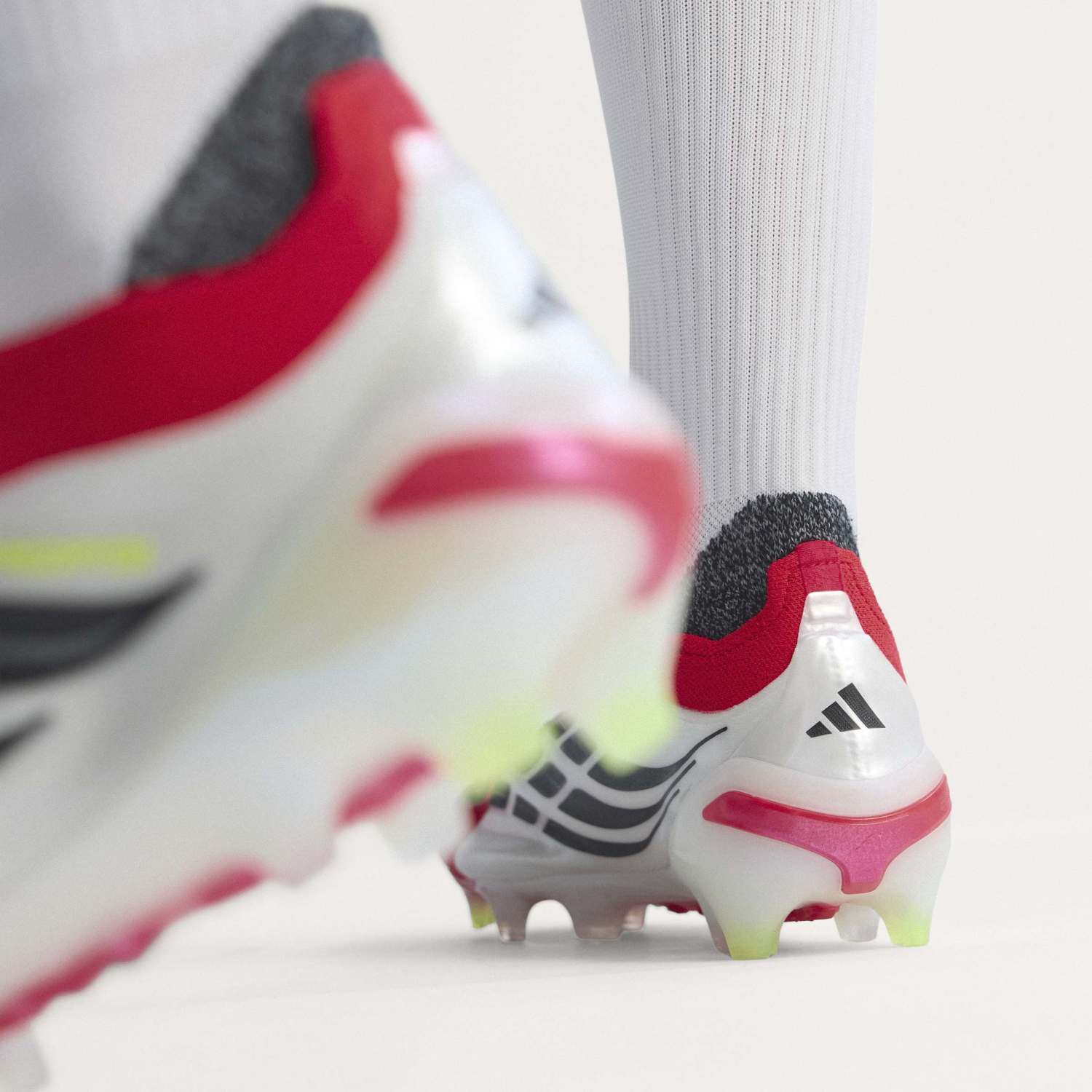 Mens adidas Predator Elite Laceless Football Boots Red - Image 9