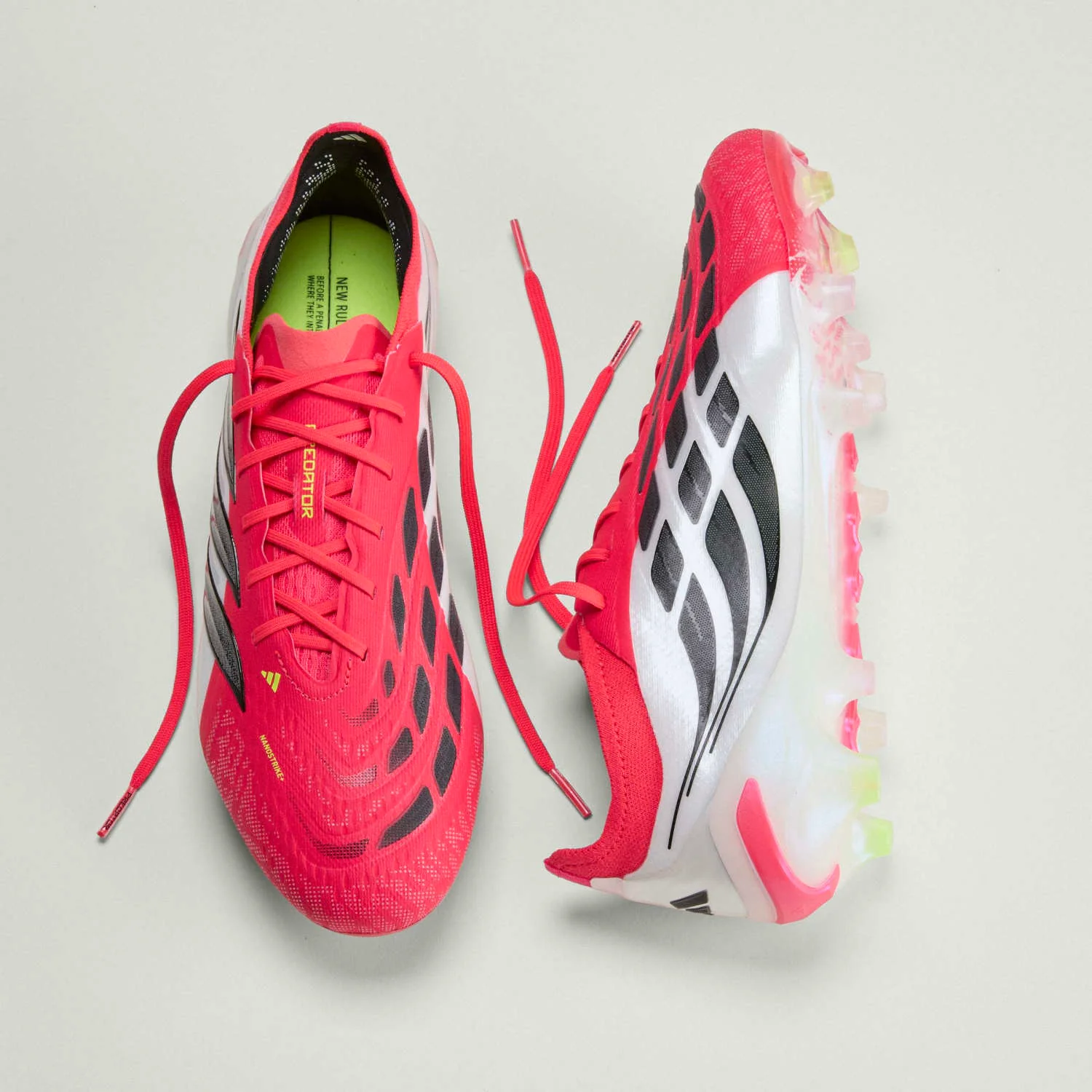 Mens adidas Predator Elite Football Boots Red - Image 2