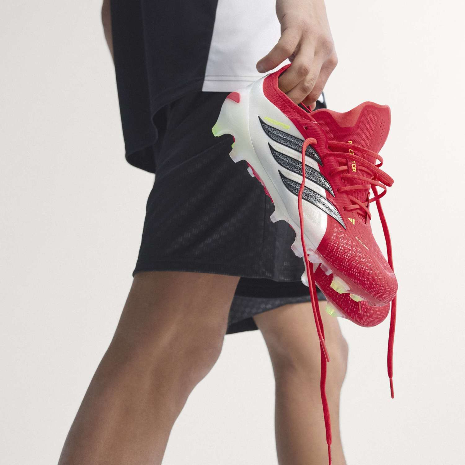Mens adidas Predator Elite Football Boots Red - Image 7
