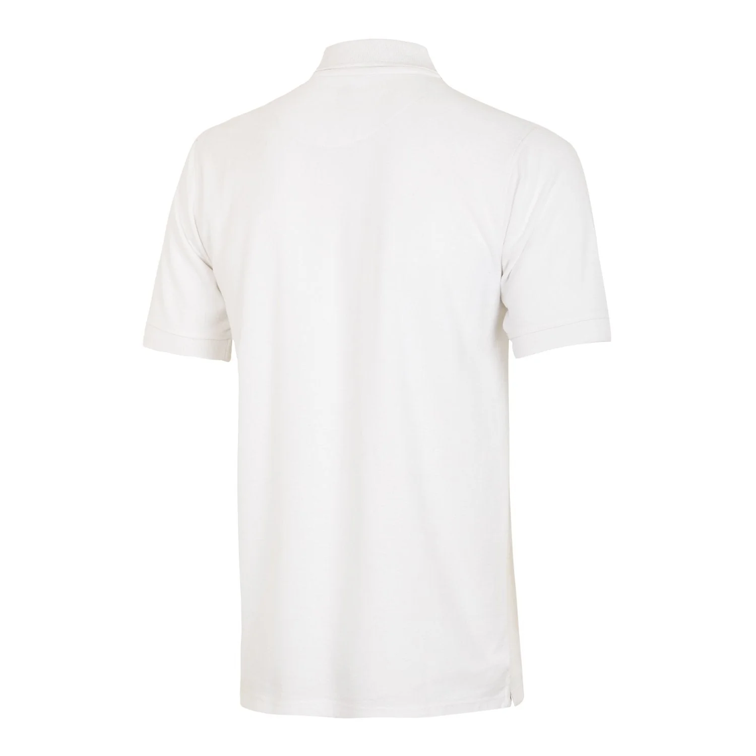 Mens Essentials Color Crest Polo White - Image 3
