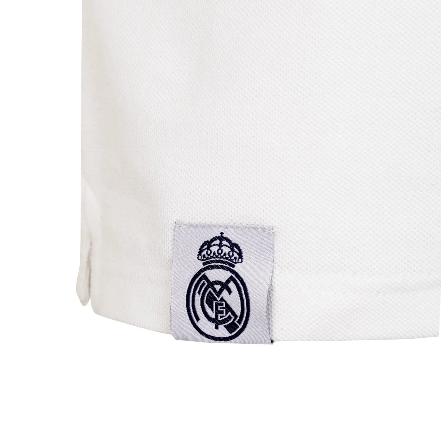 Mens Essentials Color Crest Polo White - Image 4