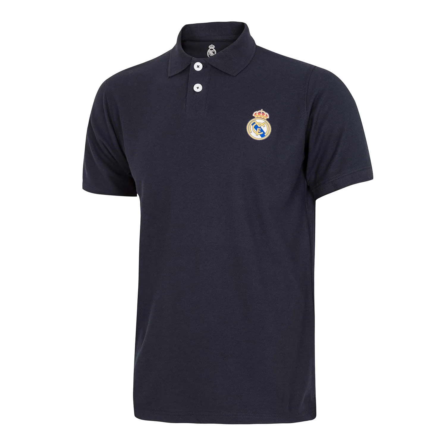Mens Essentials Color Crest Polo Navy - Image 3