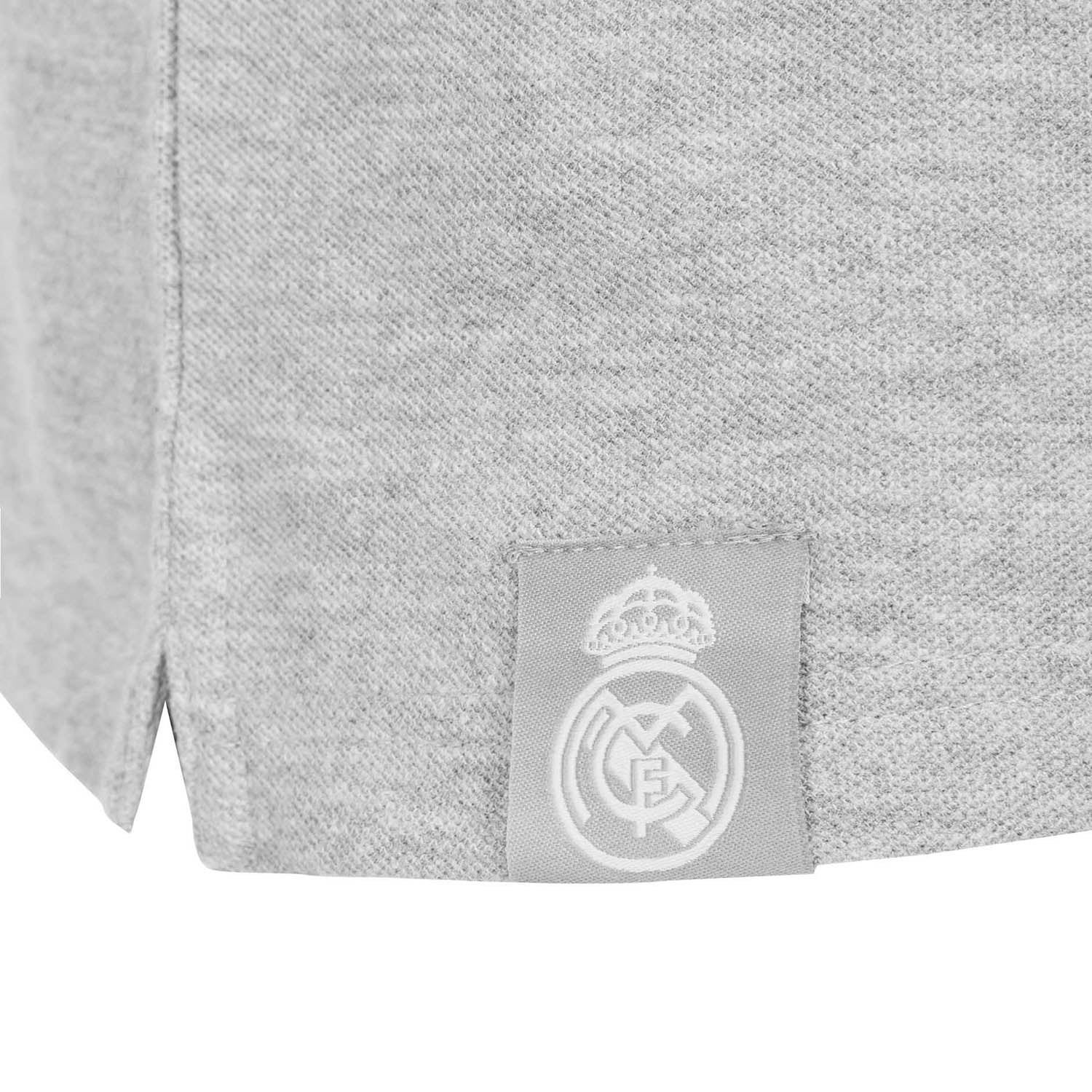 Mens Essentials Color Crest Polo Light Grey - Image 6