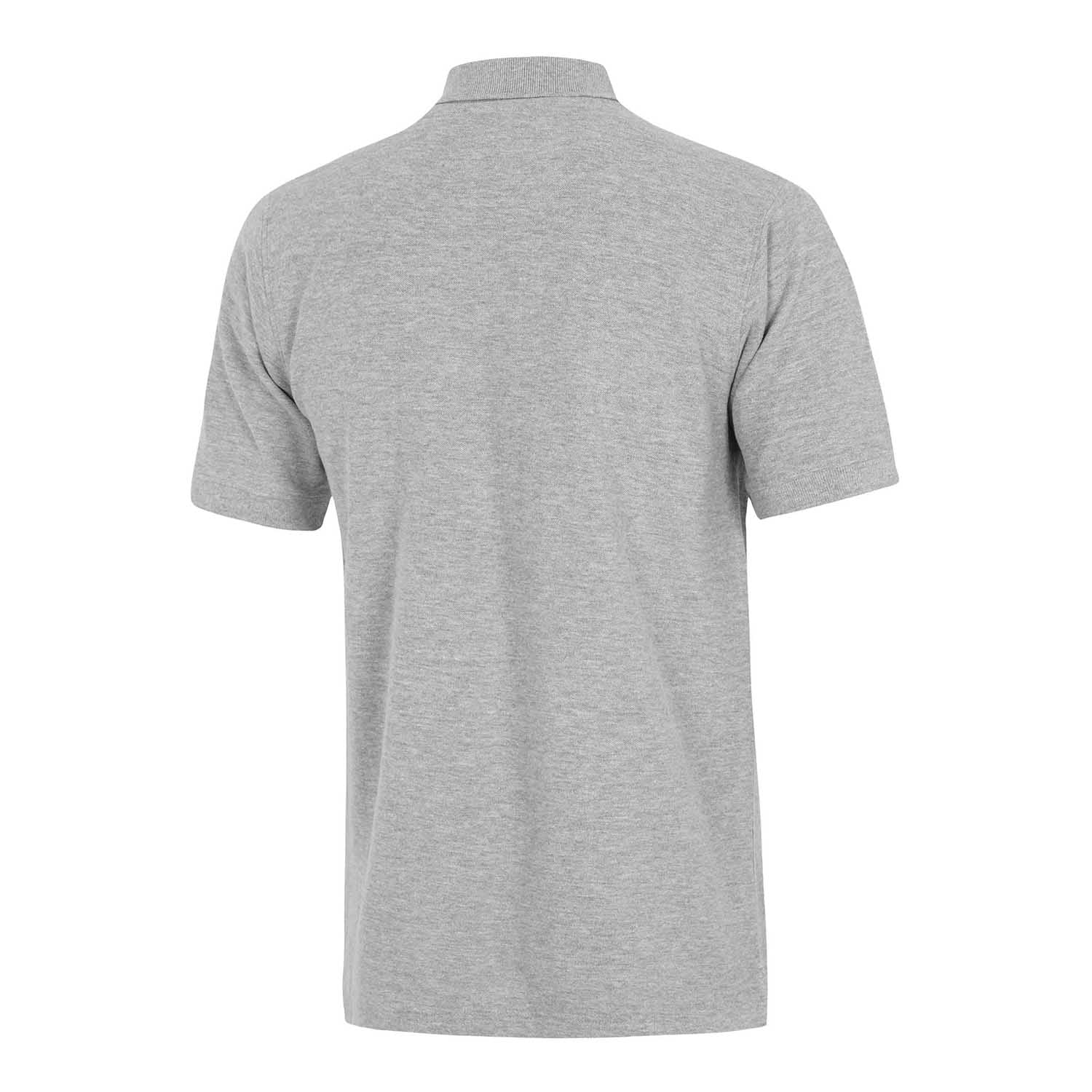 Mens Essentials Monocolor Crest Polo Light Grey - Image 3