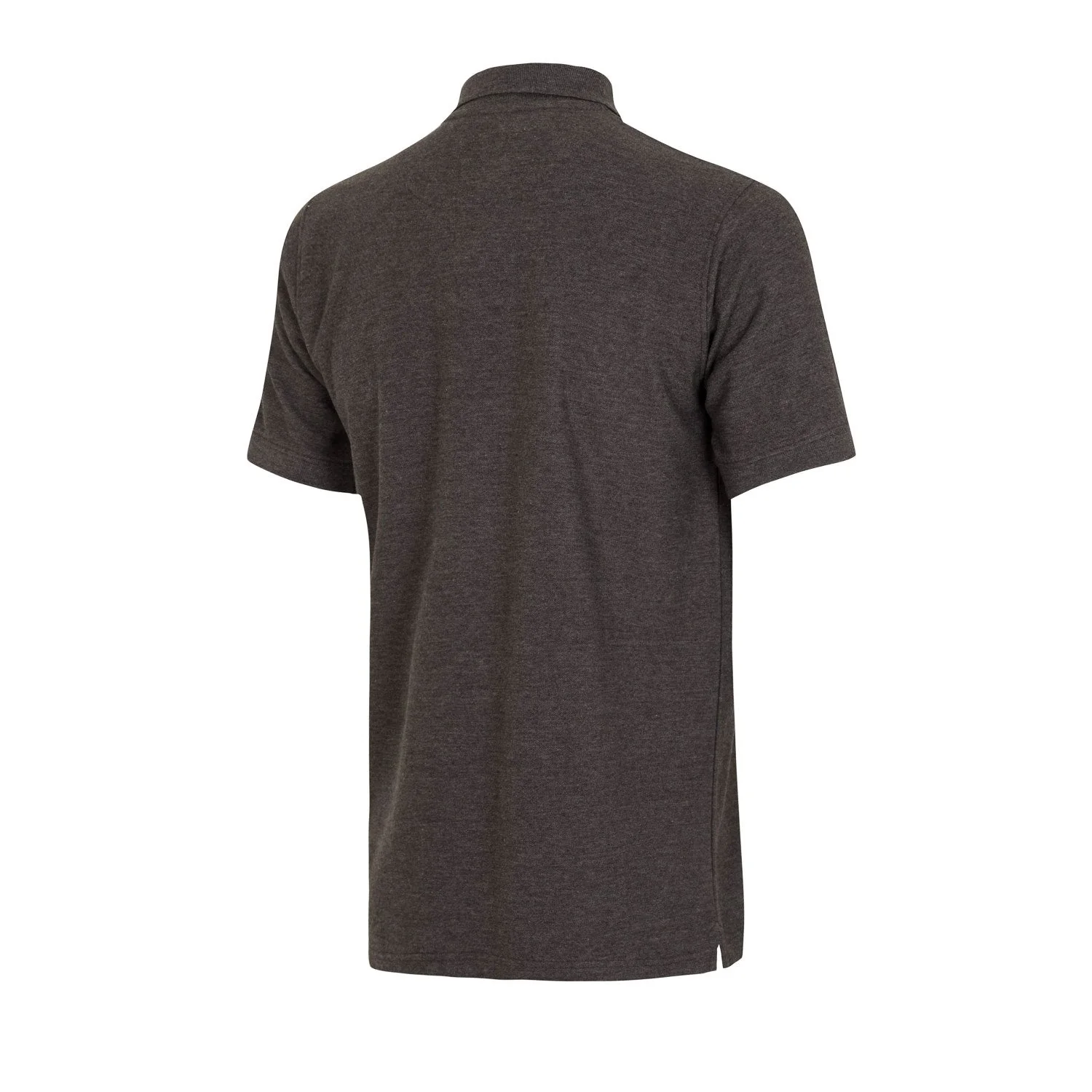 Mens Essentials Monocolor Crest Polo Dark Grey - Image 2
