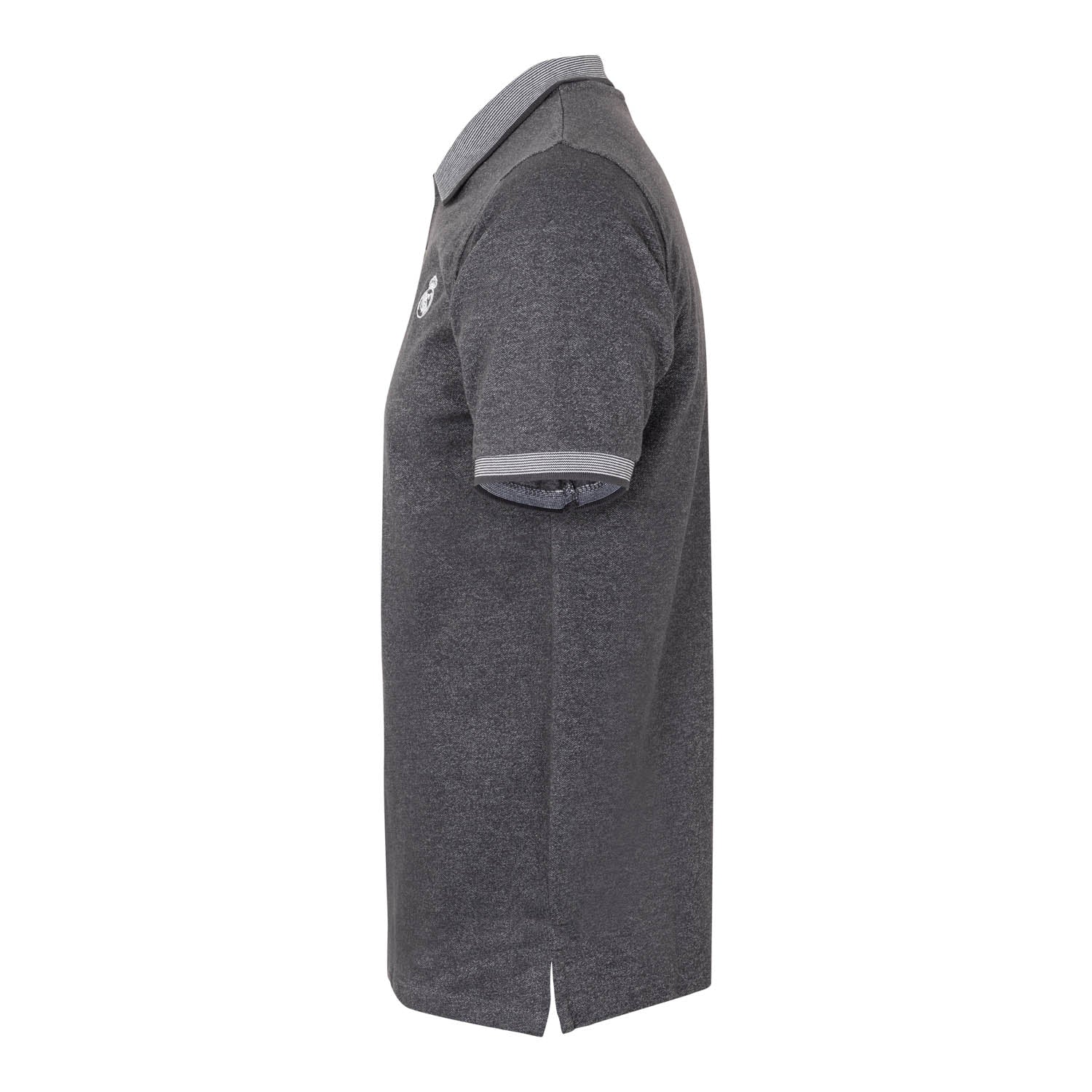 Mens Small Crest Polo Blended Grey - Image 3