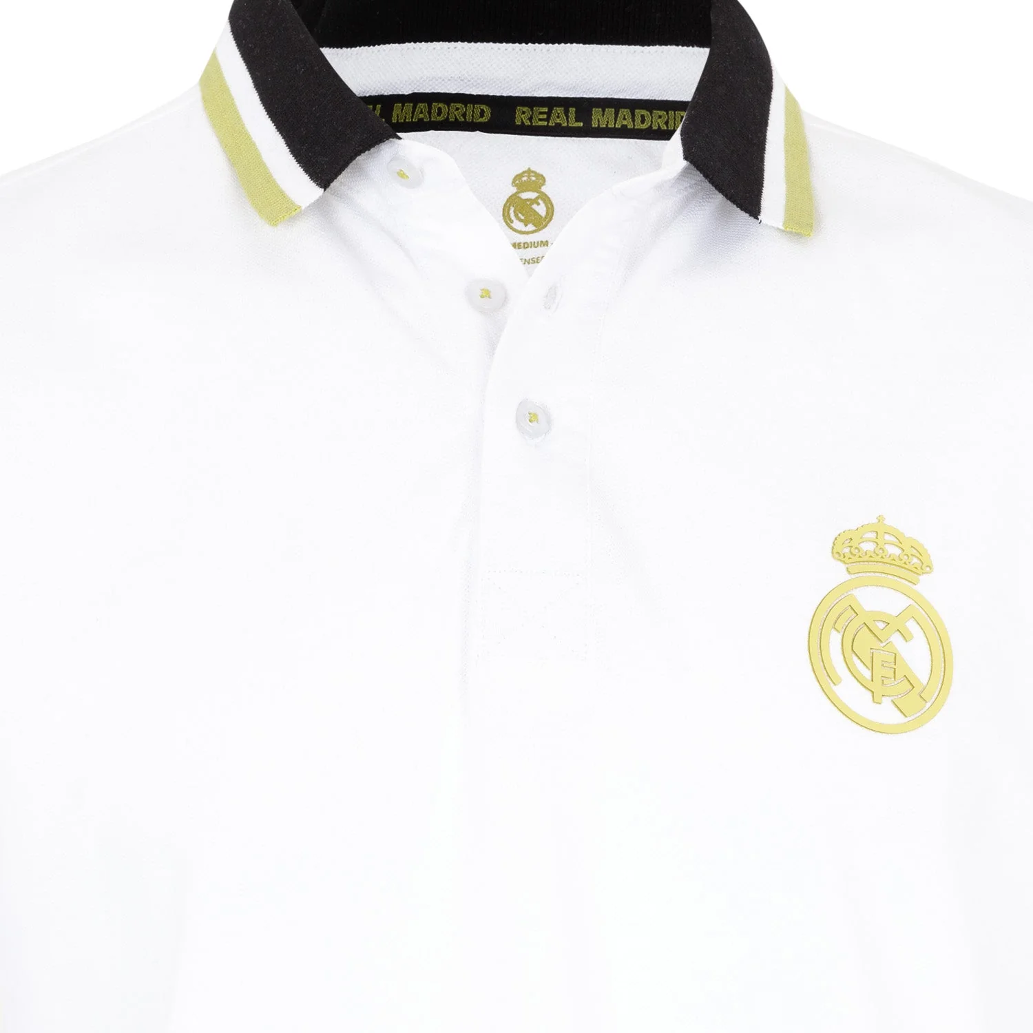 Mens Pique Polo White/Lime - Image 4