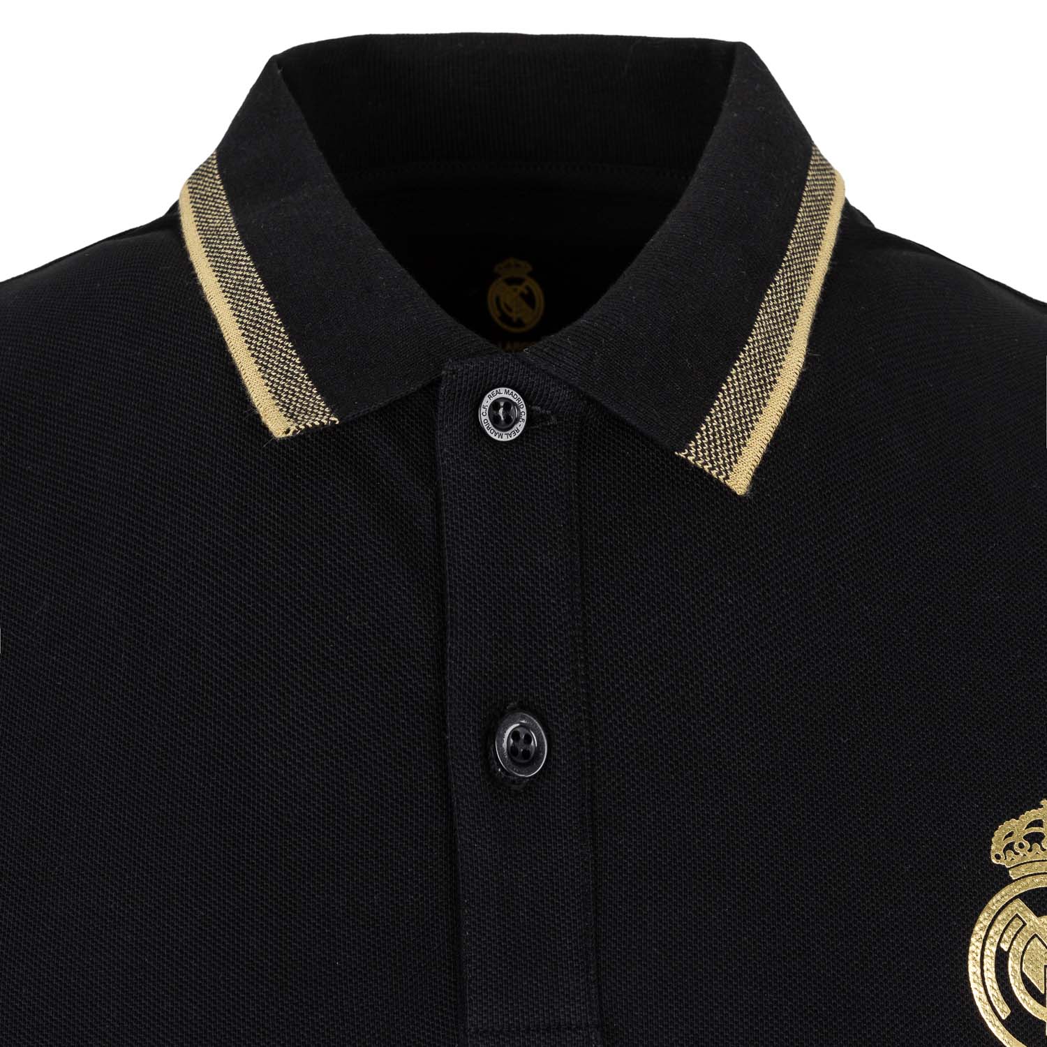 Mens Black & Gold Polo - Image 5