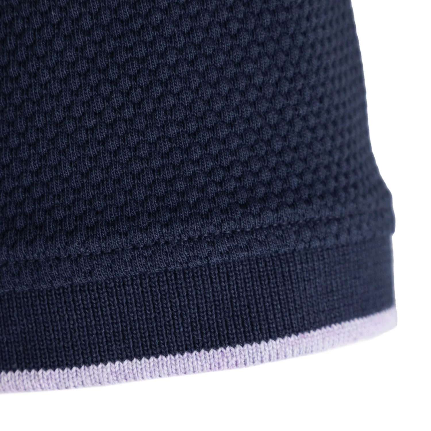 Sakura Mens Jacquard Polo Navy - Image 2