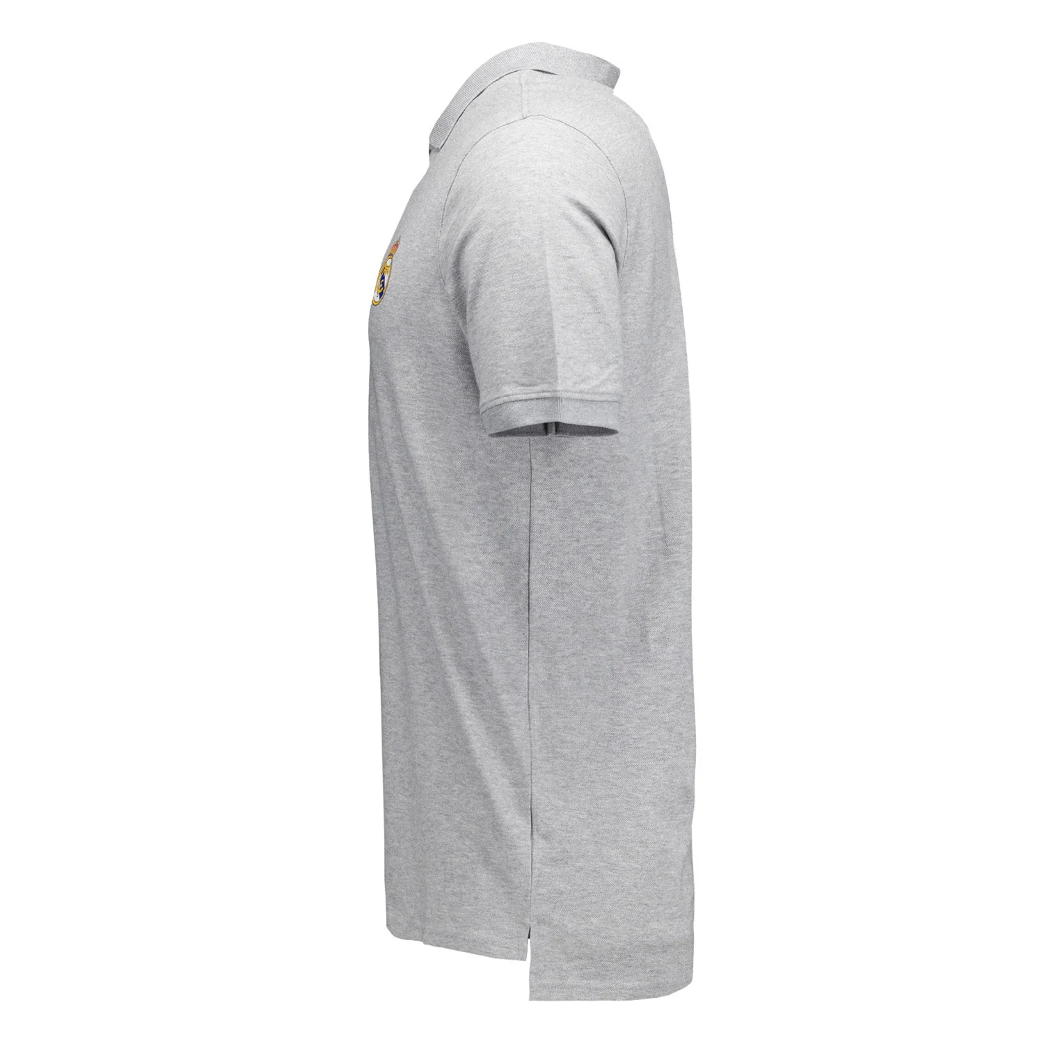 Mens ECO Essentials Real Madrid Color Crest Polo Light Grey - Image 2