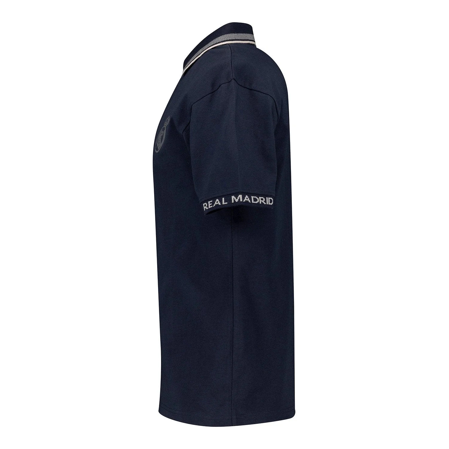 Mens Tape Polo Navy Real Madrid - Image 3