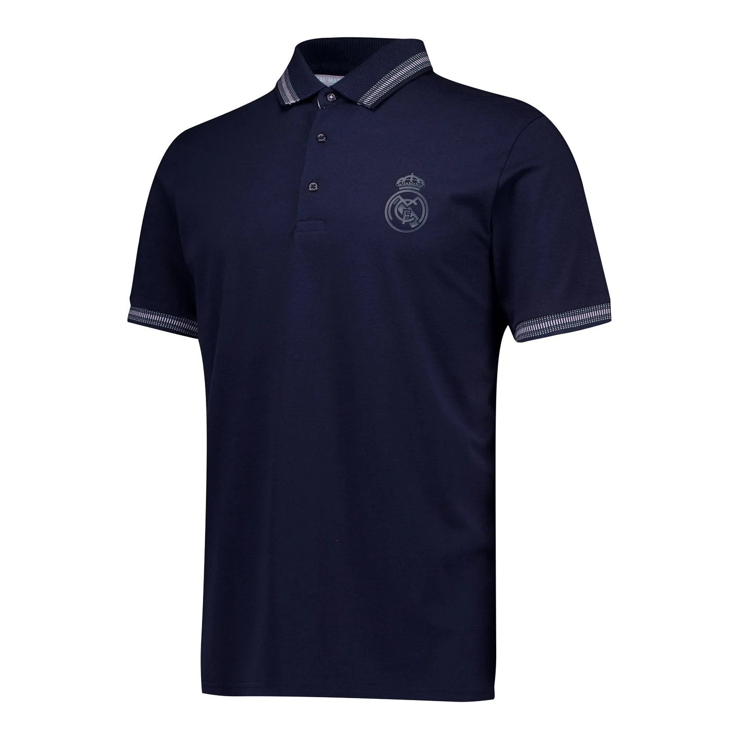 Mens Pastel Multi Tipped Polo Shirt Navy Real Madrid - Image 2