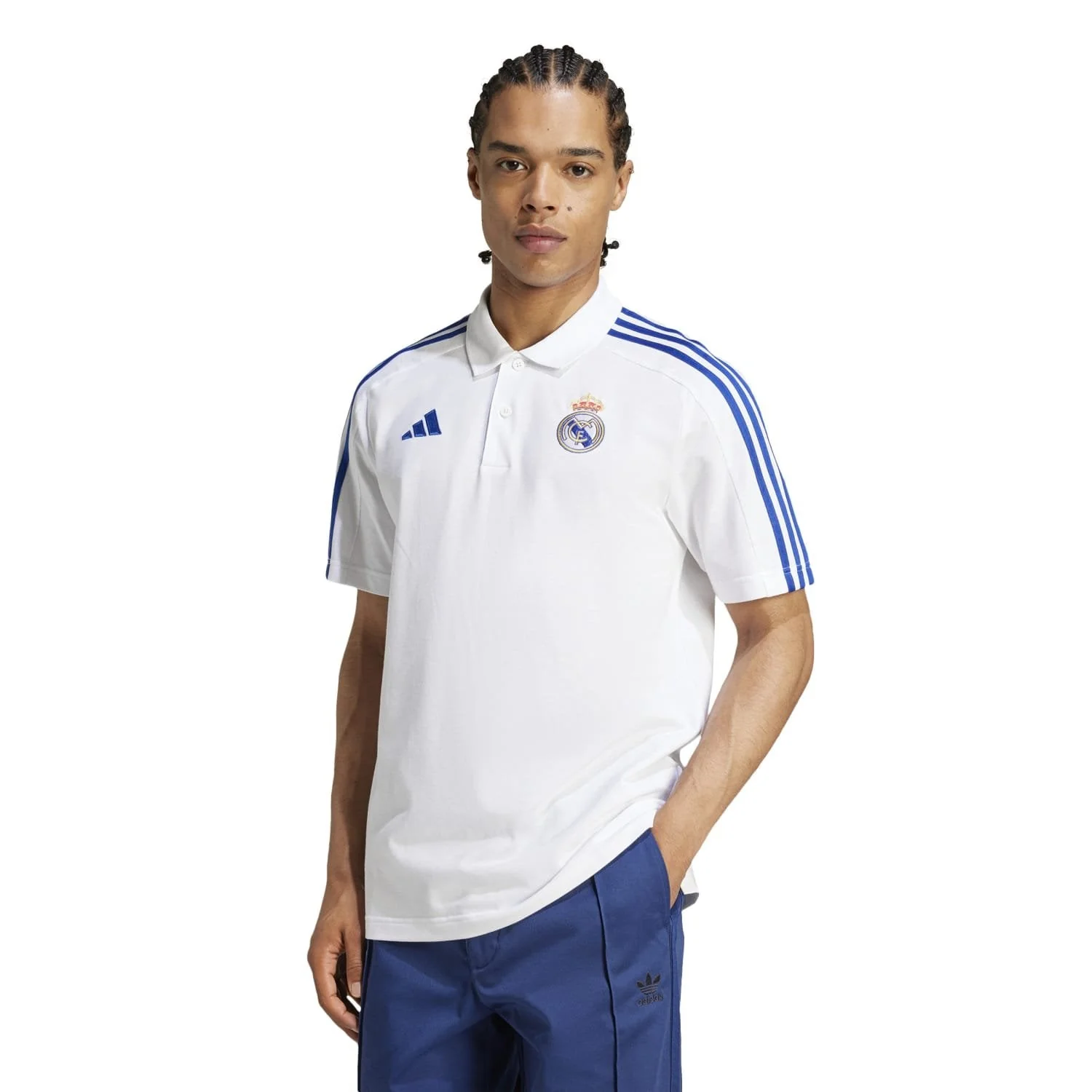 Mens adidas DNA Polo 25/26 White - Image 3