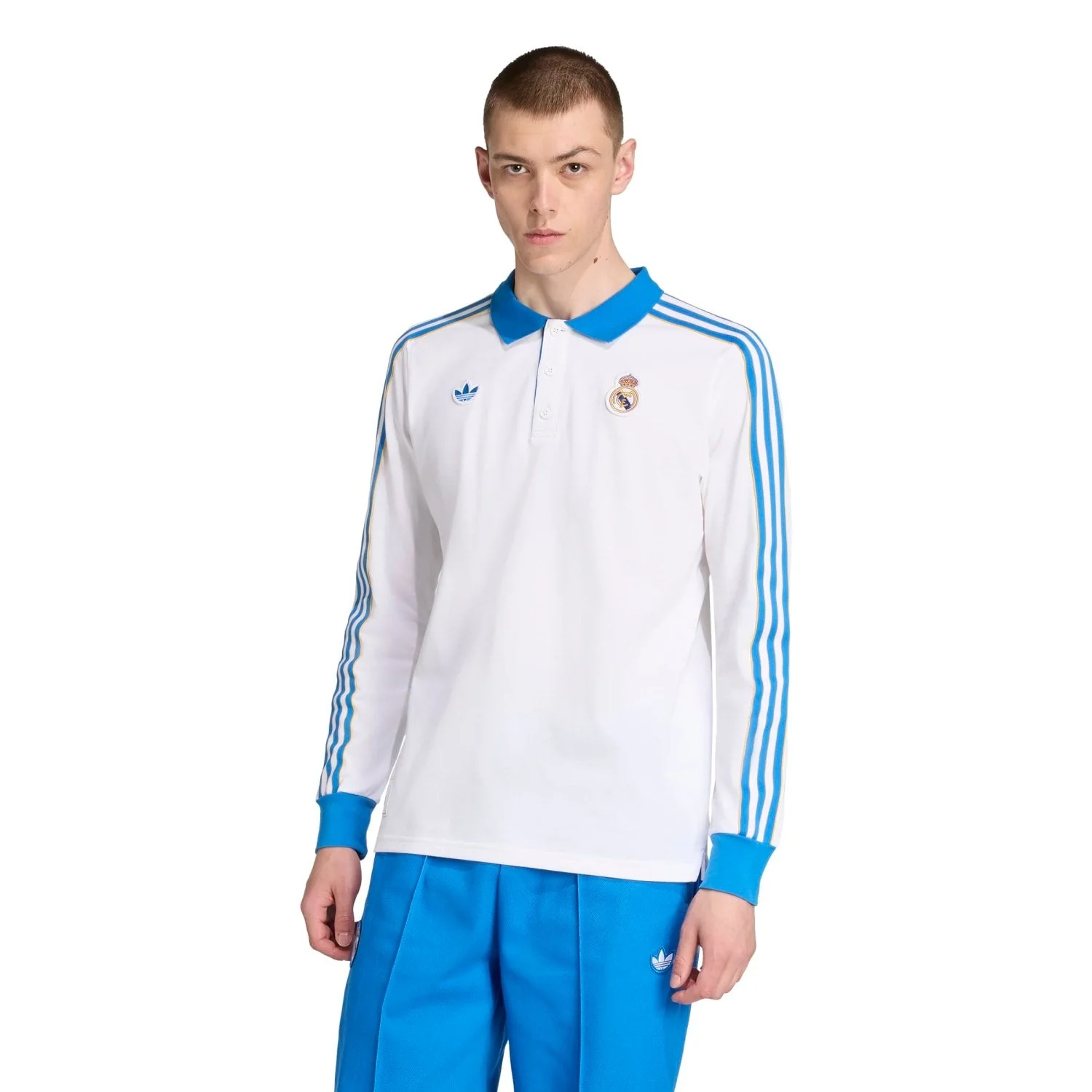 Mens adidas Originals Terrace Icons Polo 25/26 White - Image 2