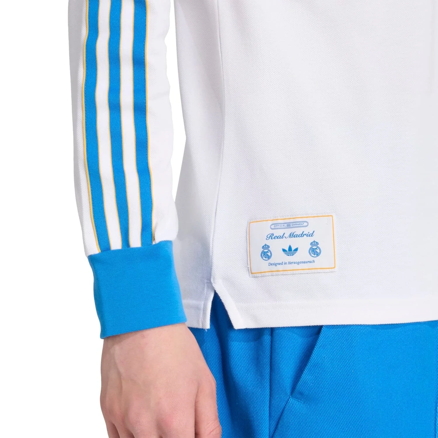 Mens adidas Originals Terrace Icons Polo 25/26 White - Image 4