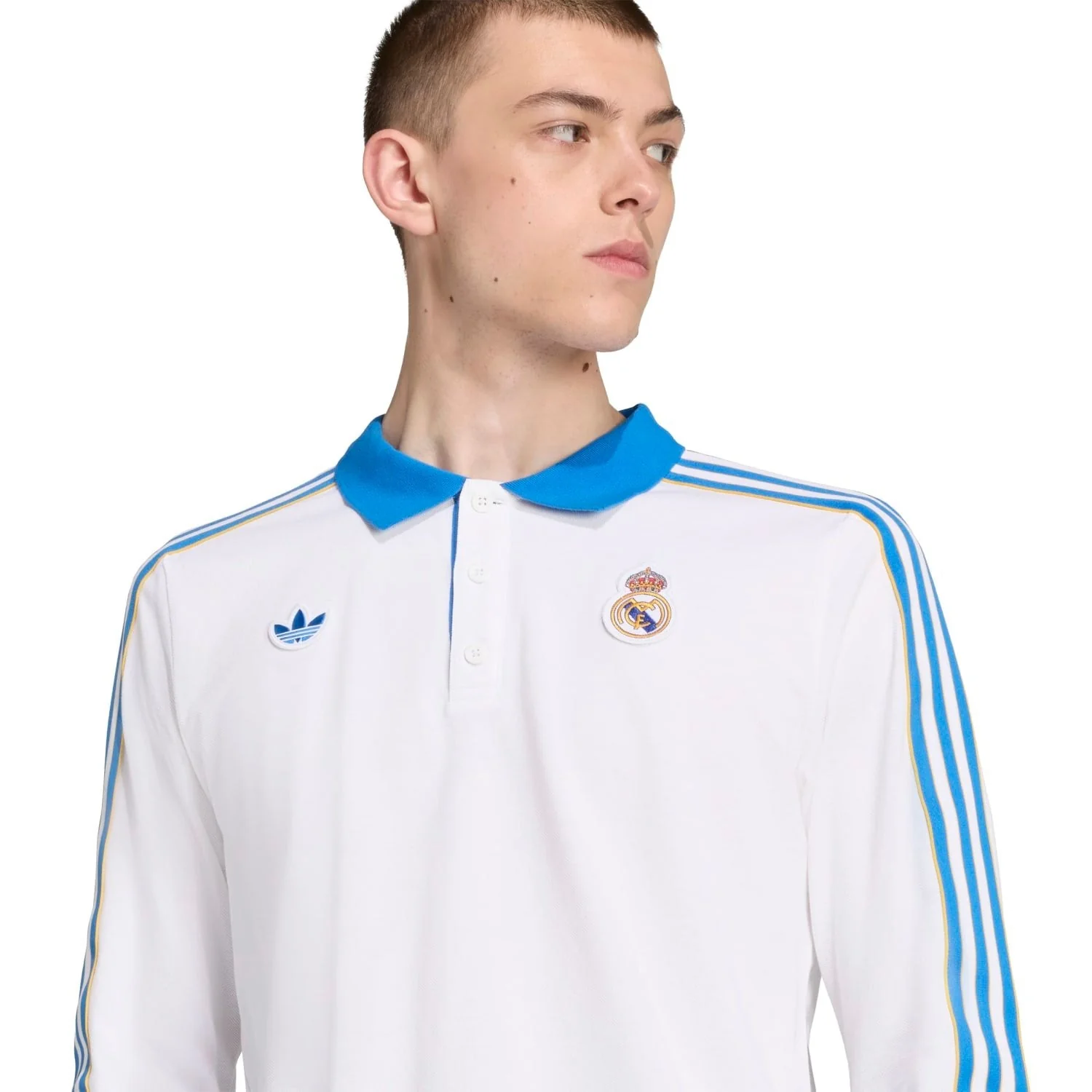 Mens adidas Originals Terrace Icons Polo 25/26 White - Image 5