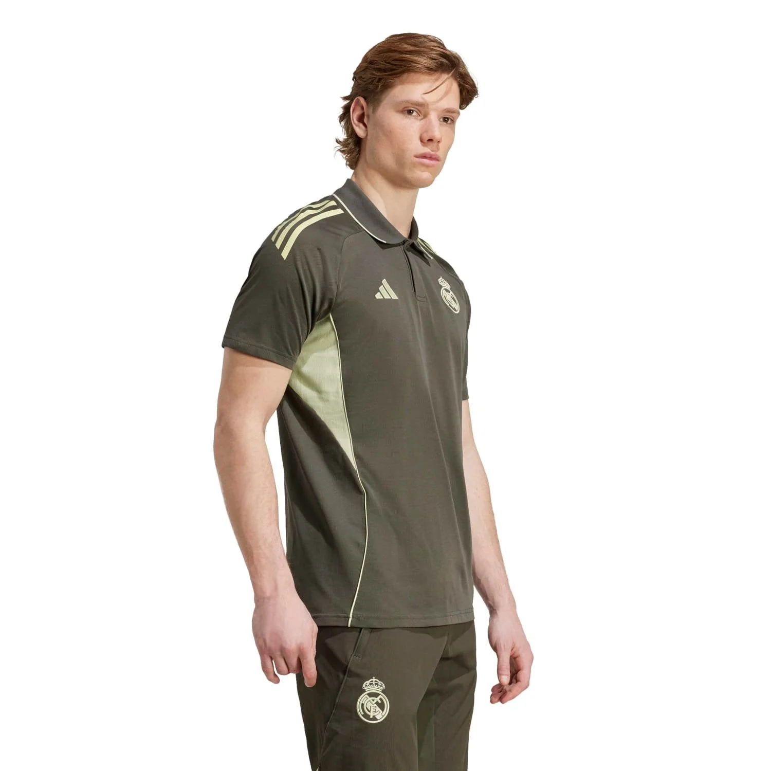 Mens adidas Training Polo 25/26 Dark Olive - Image 4