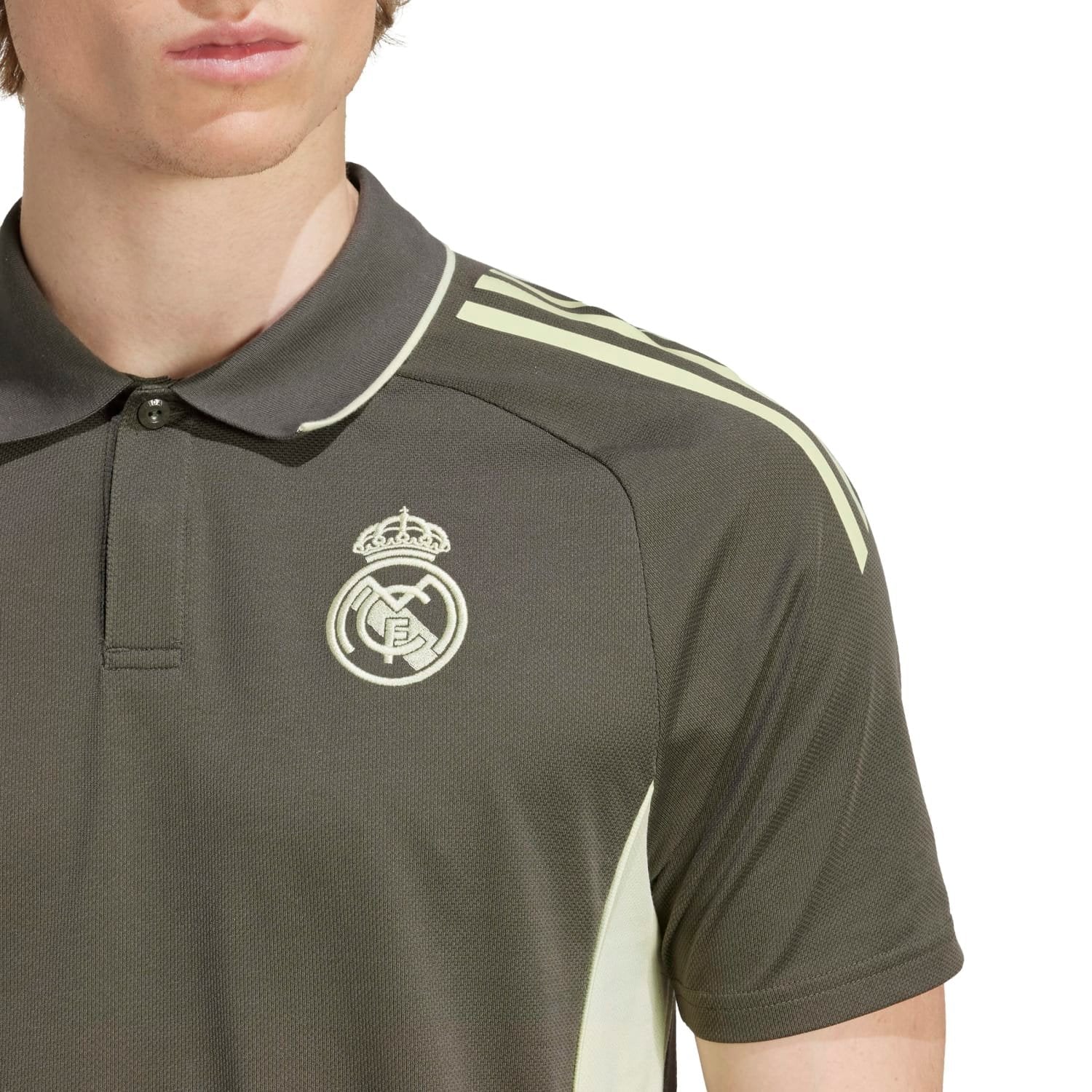 Mens adidas Training Polo 25/26 Dark Olive - Image 5