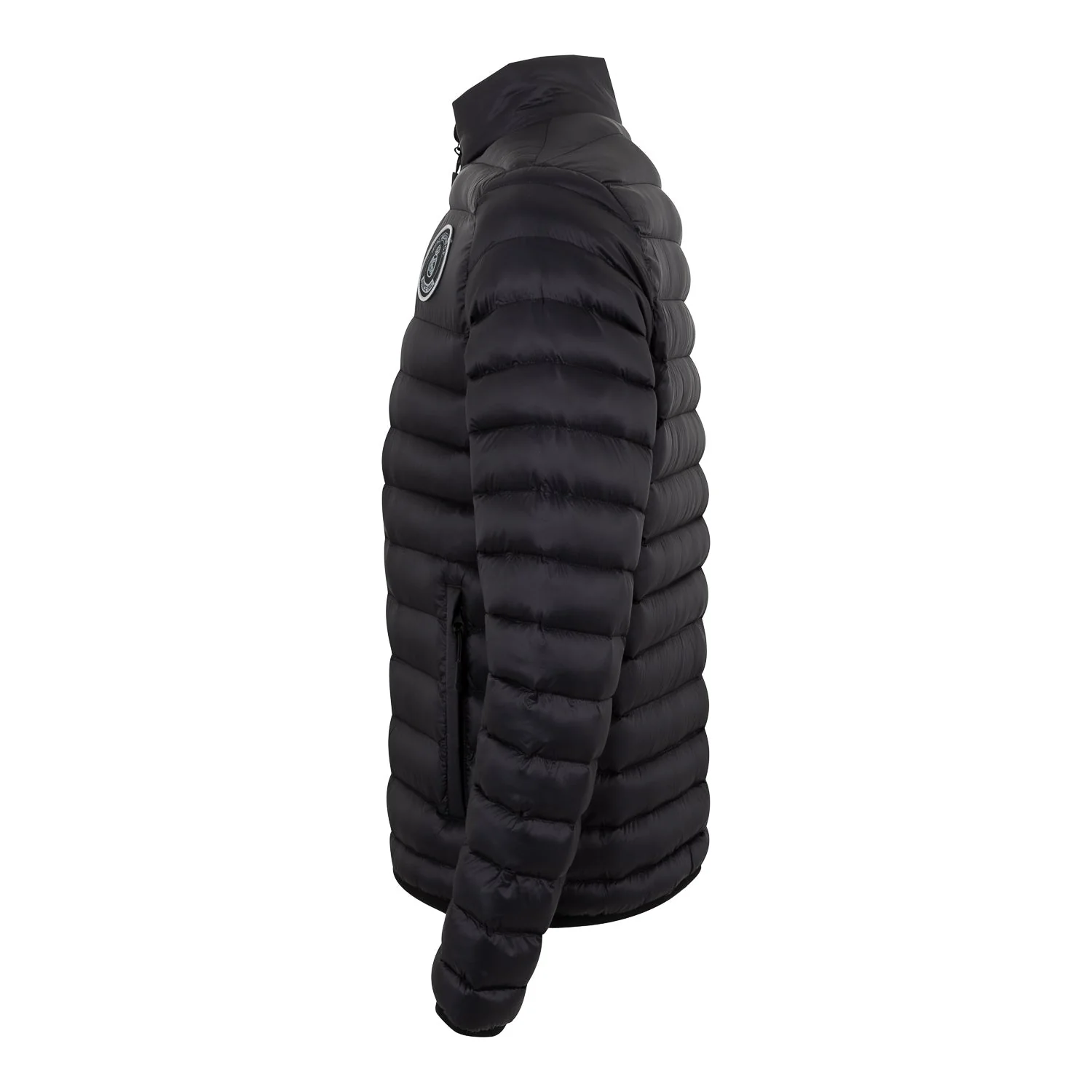 Mens Padded Jacket Black - Image 3