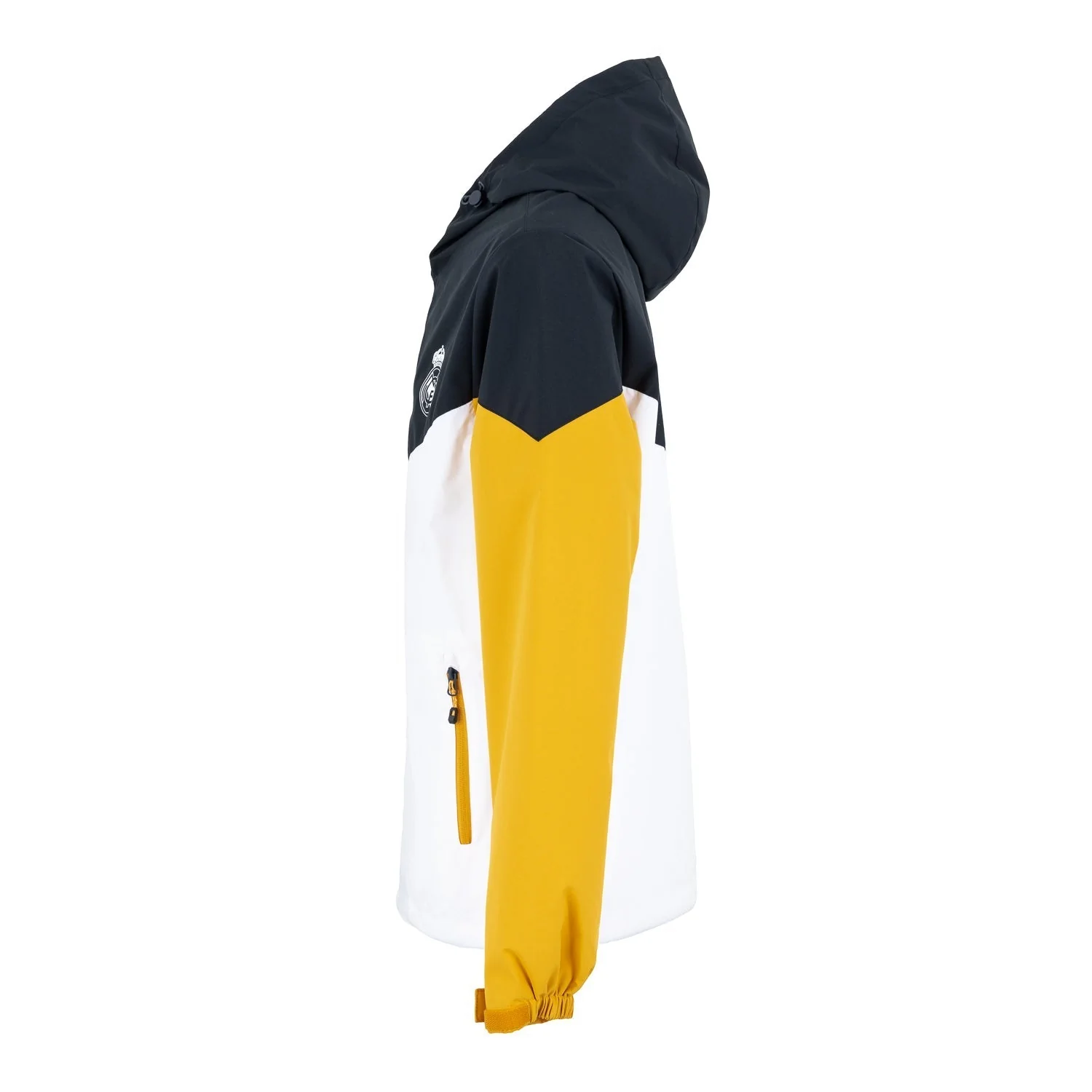 Mens Outerwear Color Block Windbreaker White - Image 5